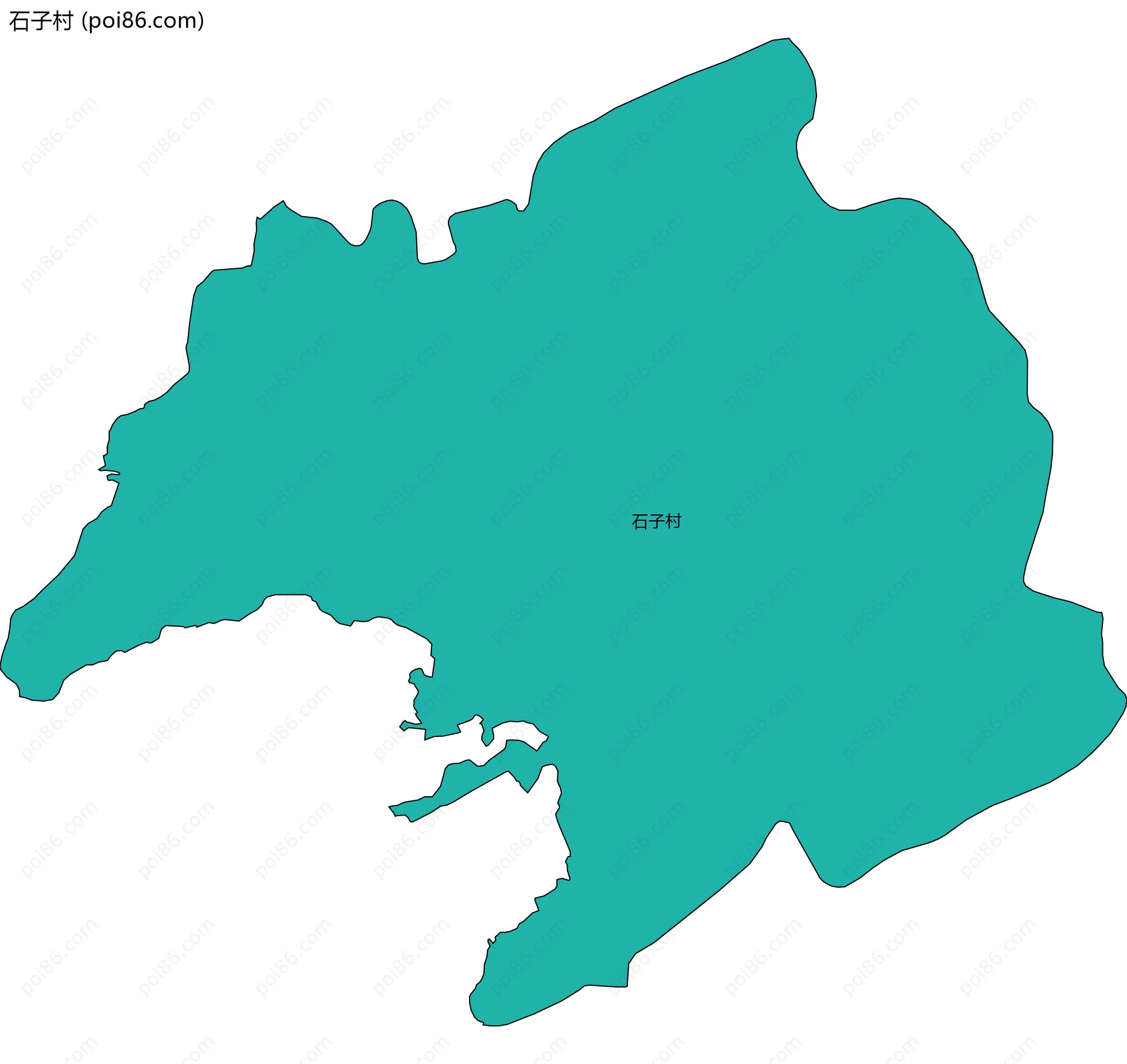 石子村边界地图