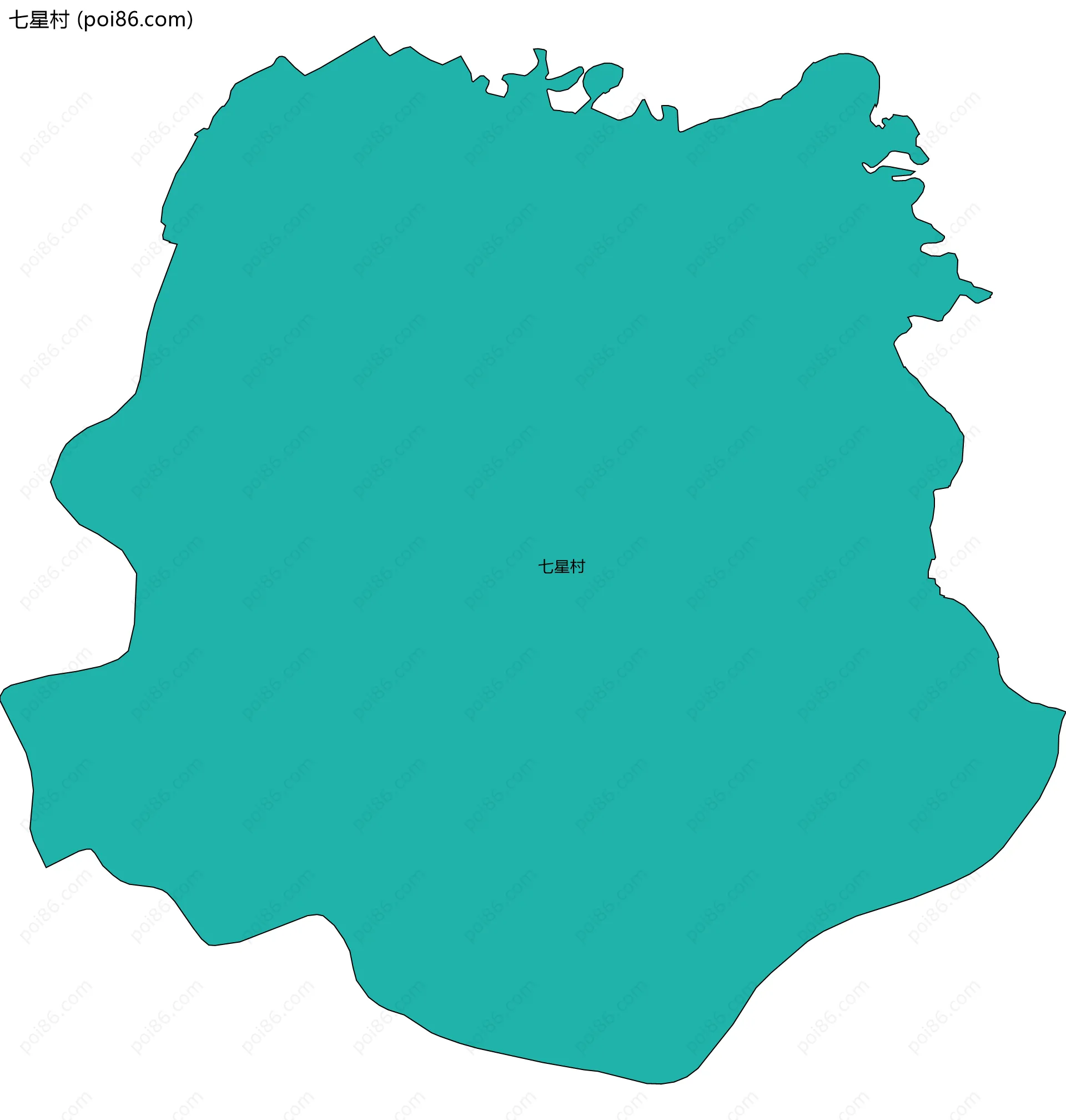 七星村边界地图