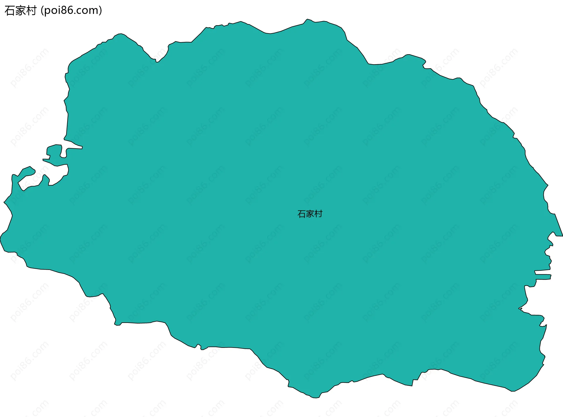 石家村边界地图