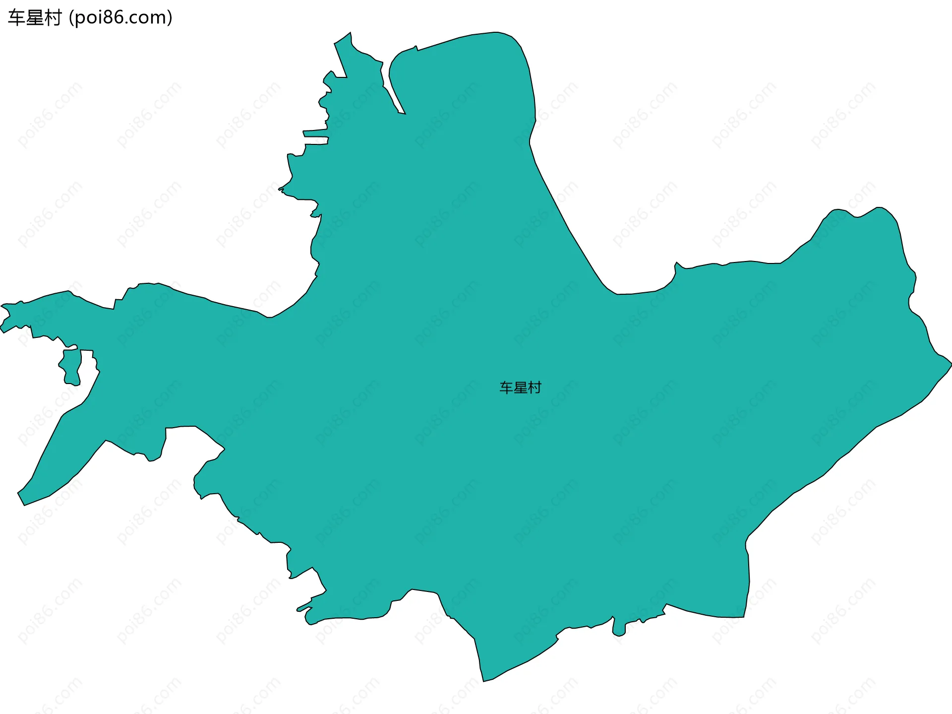 车星村边界地图