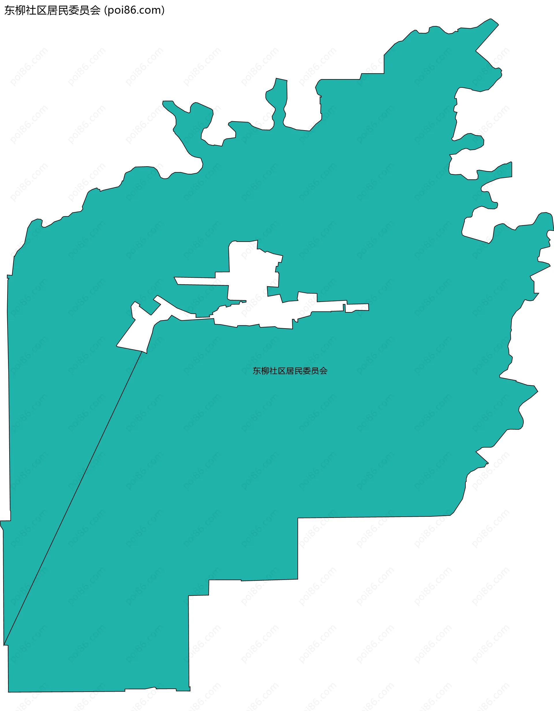 东柳社区居民委员会边界地图