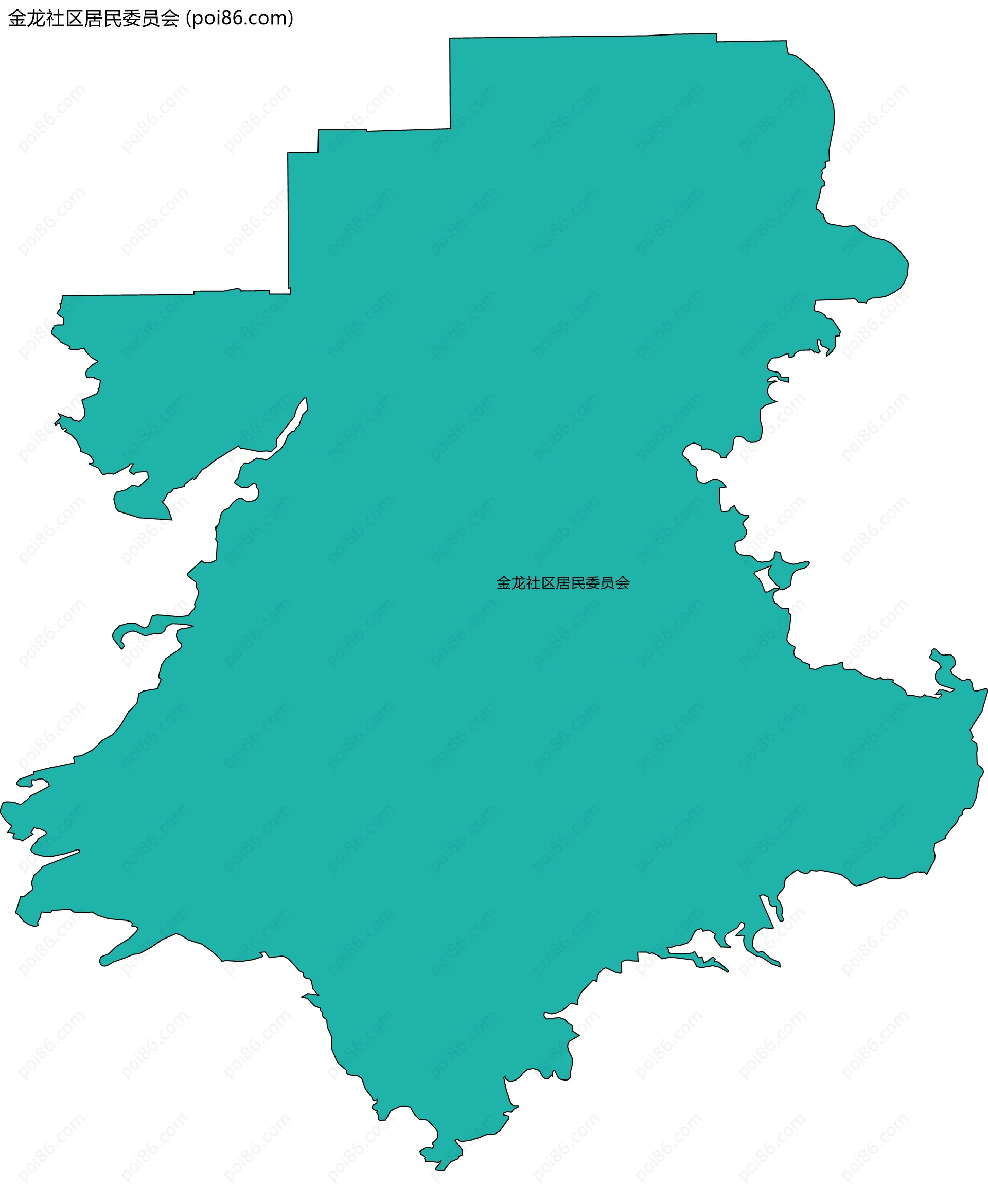 金龙社区居民委员会边界地图