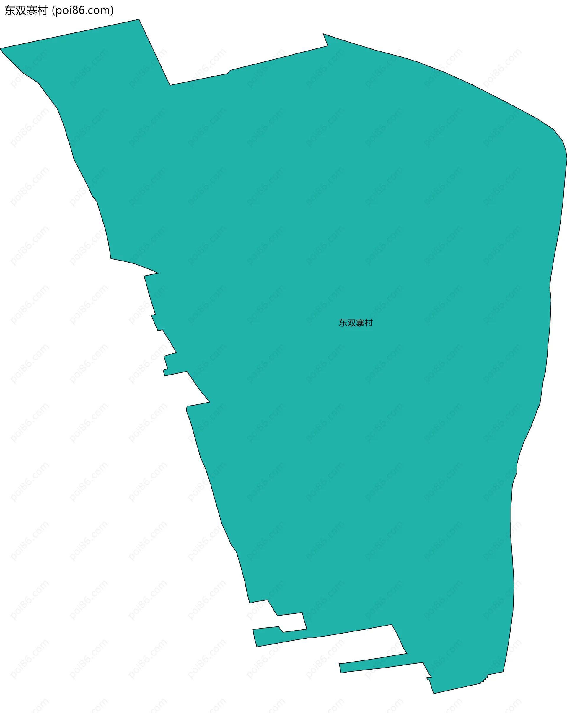 东双寨村边界地图