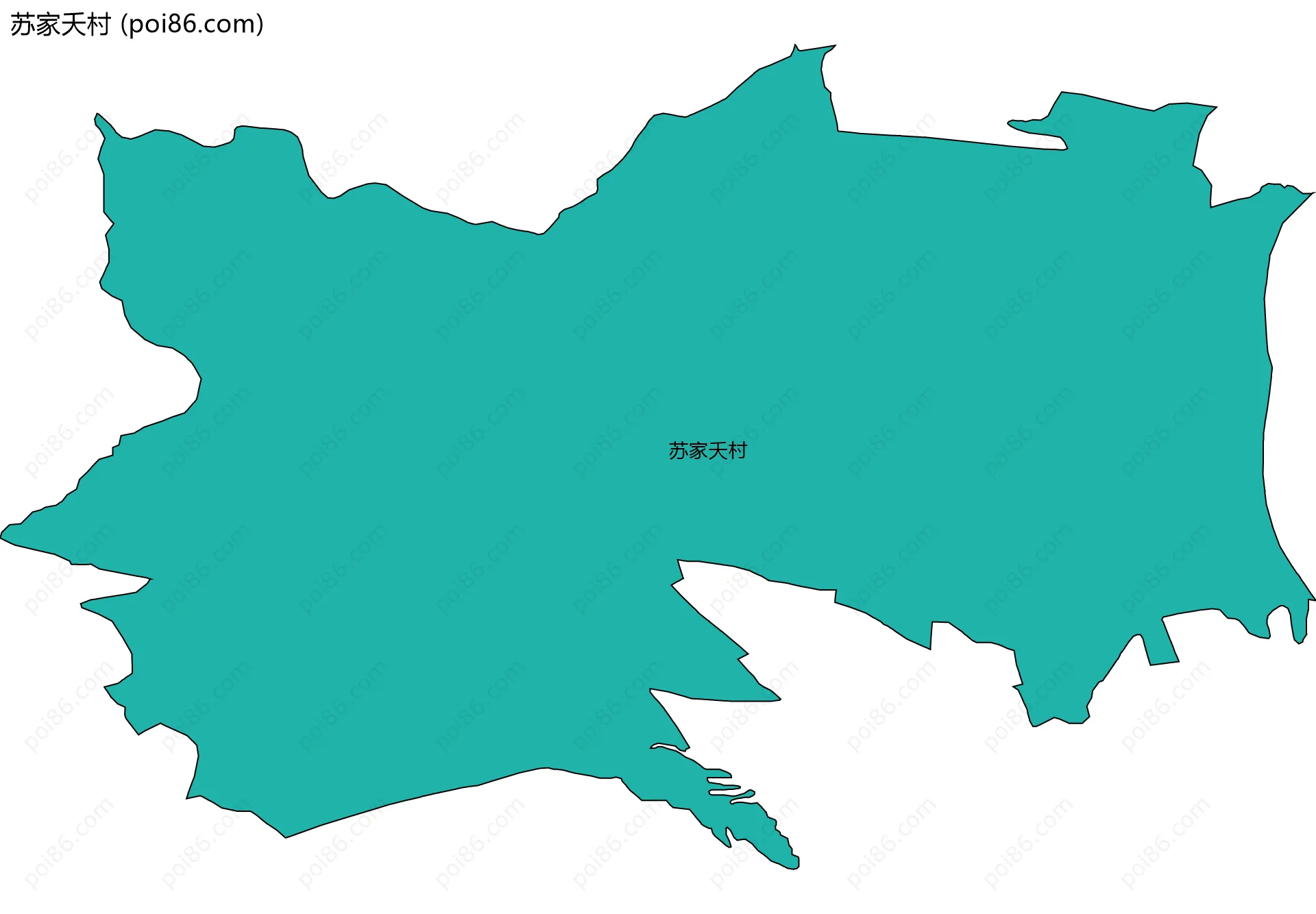 苏家夭村边界地图