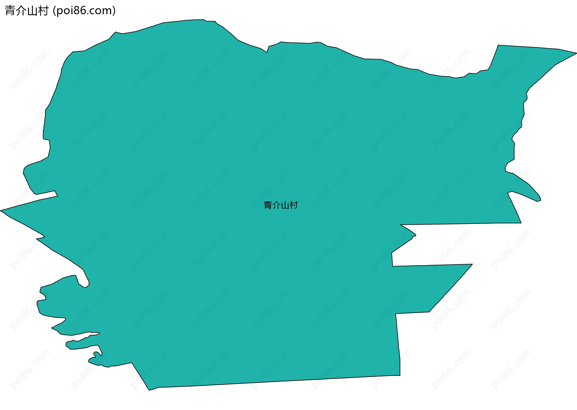 青介山村边界地图