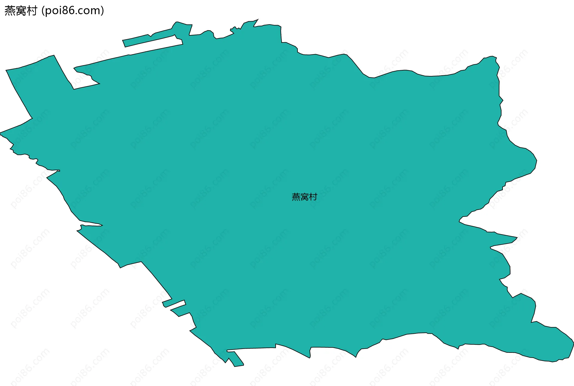 燕窝村边界地图