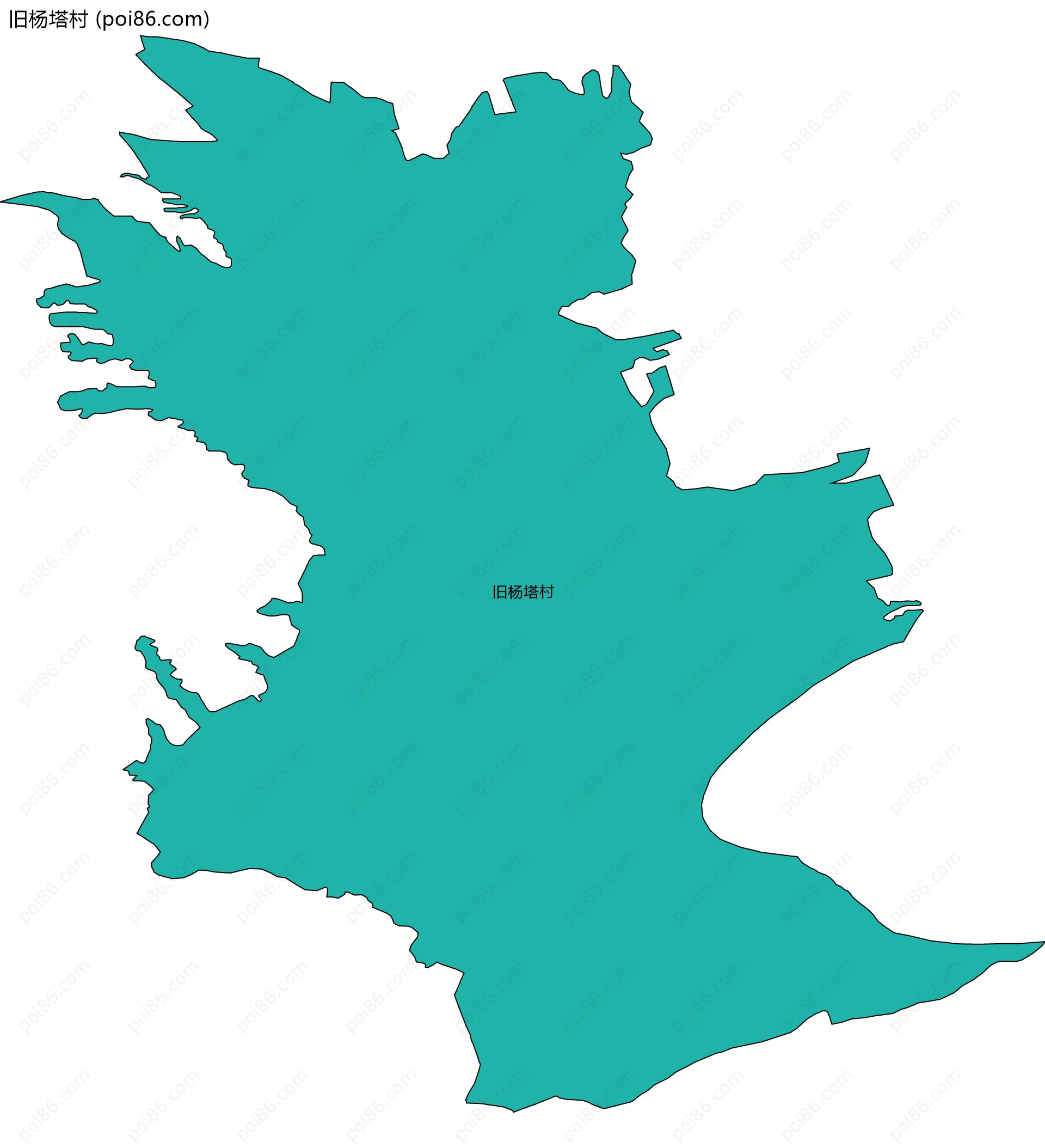 旧杨塔村边界地图
