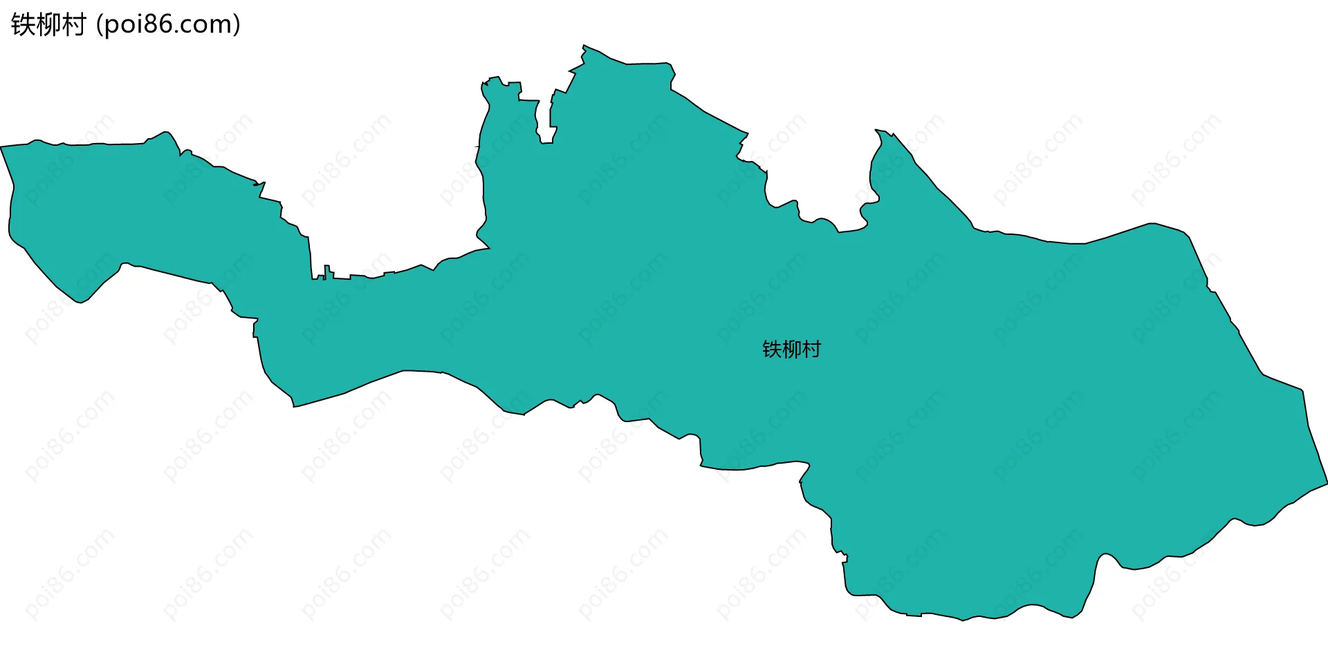 铁柳村边界地图