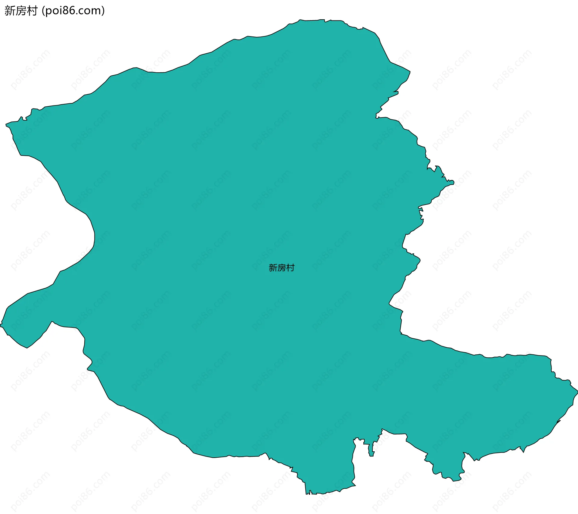 新房村边界地图