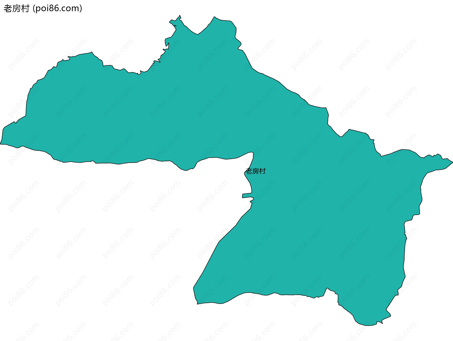 老房村边界地图