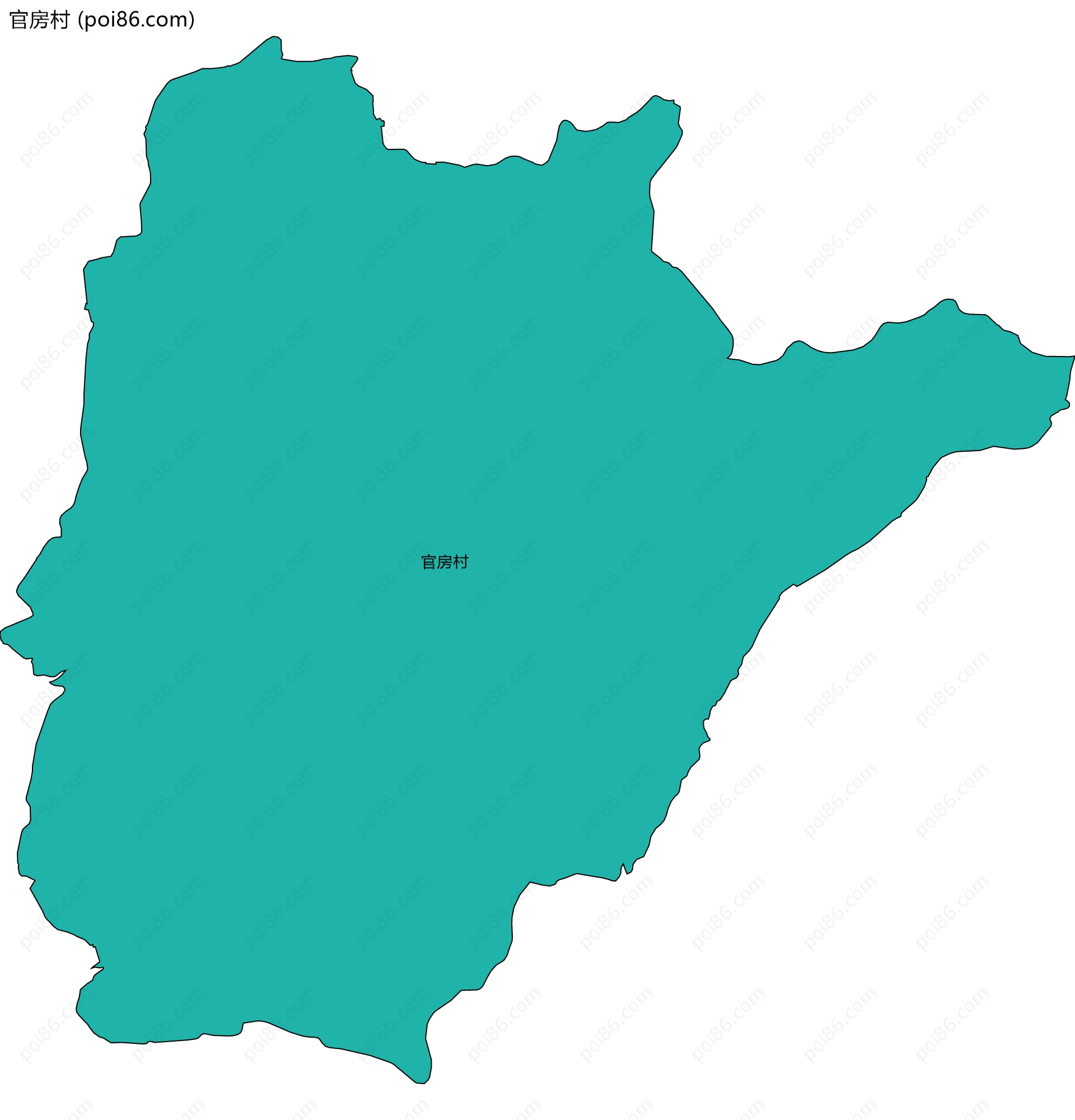 官房村边界地图