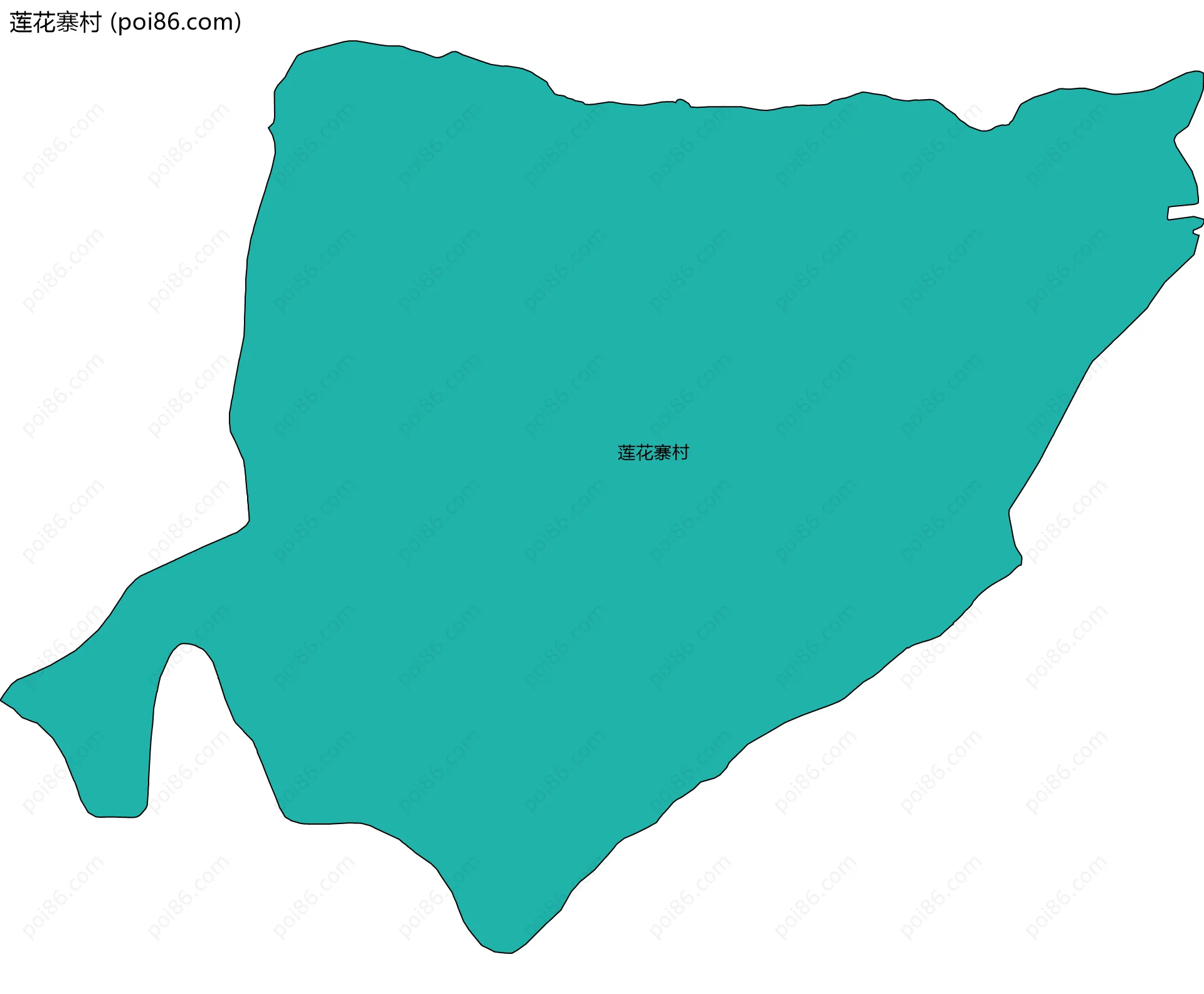 莲花寨村边界地图