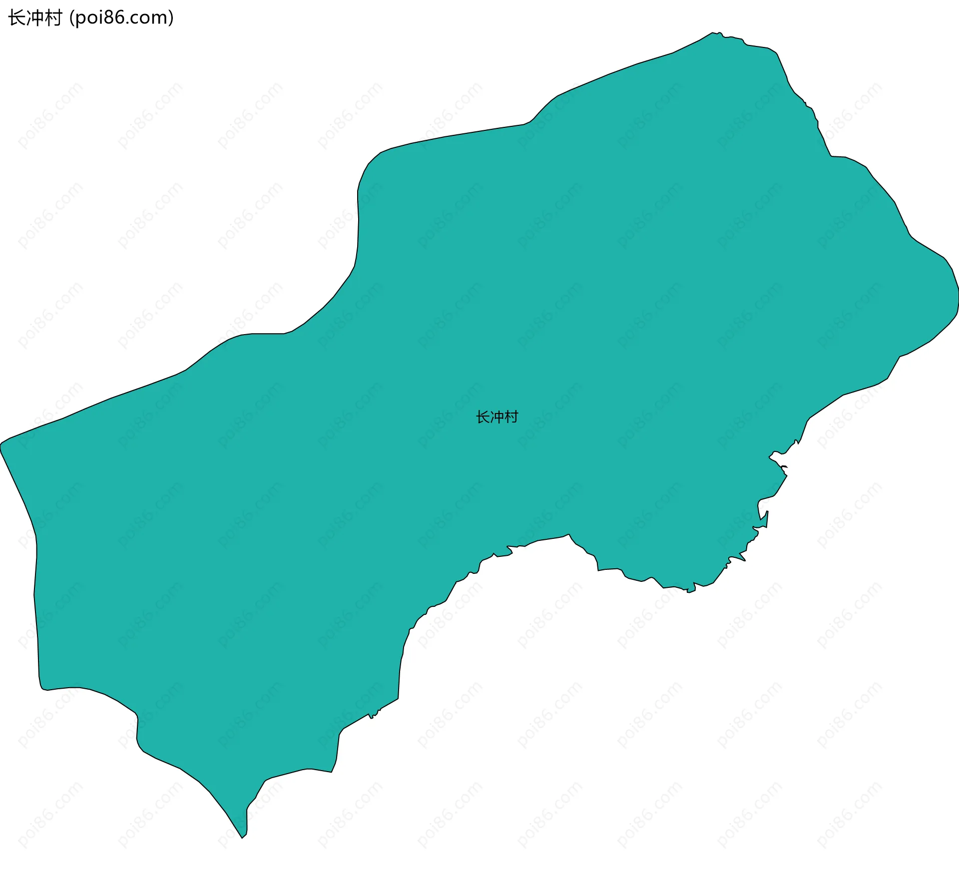 长冲村边界地图