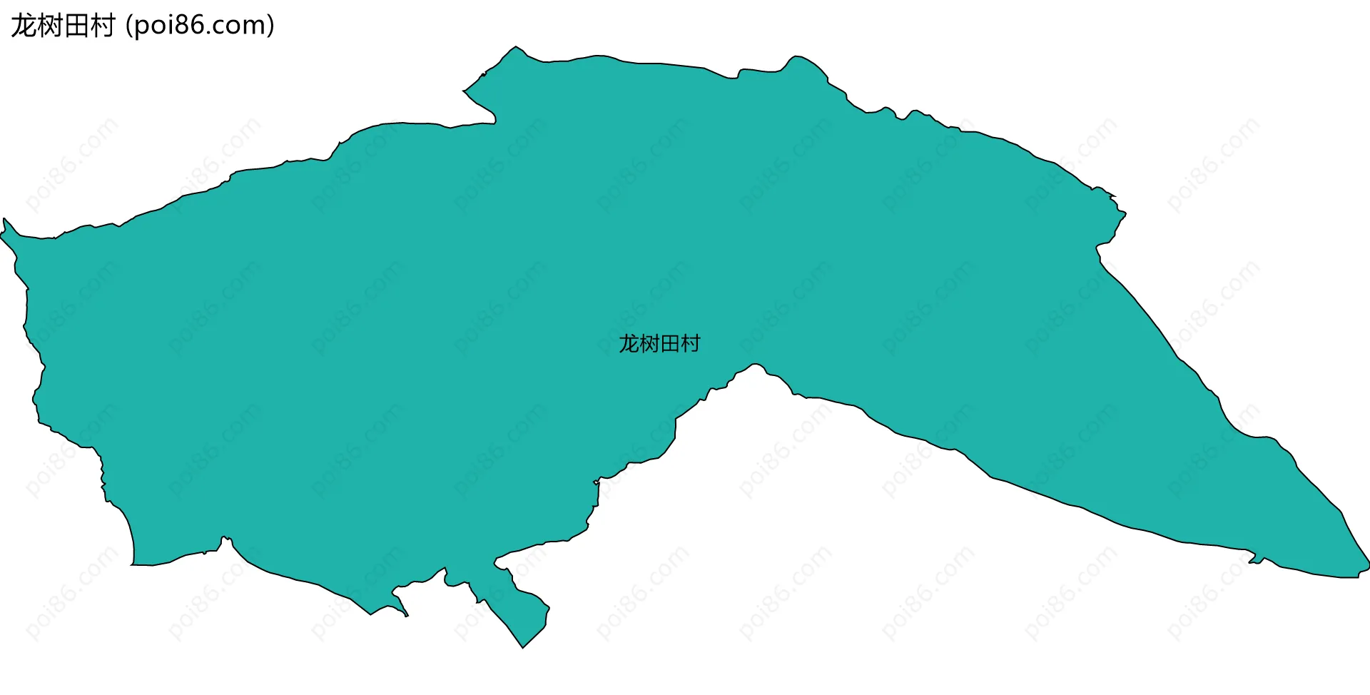 龙树田村边界地图