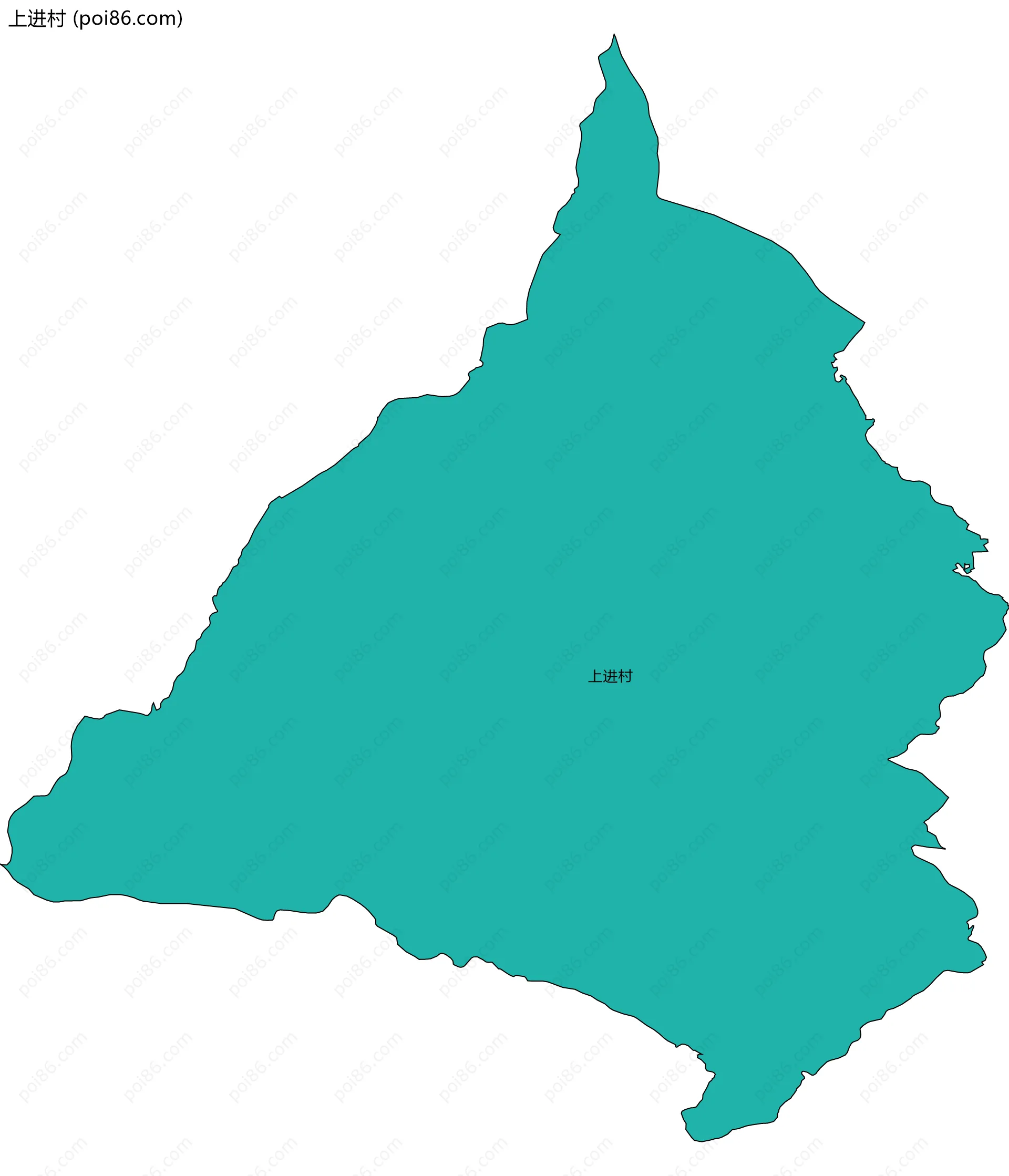 上进村边界地图