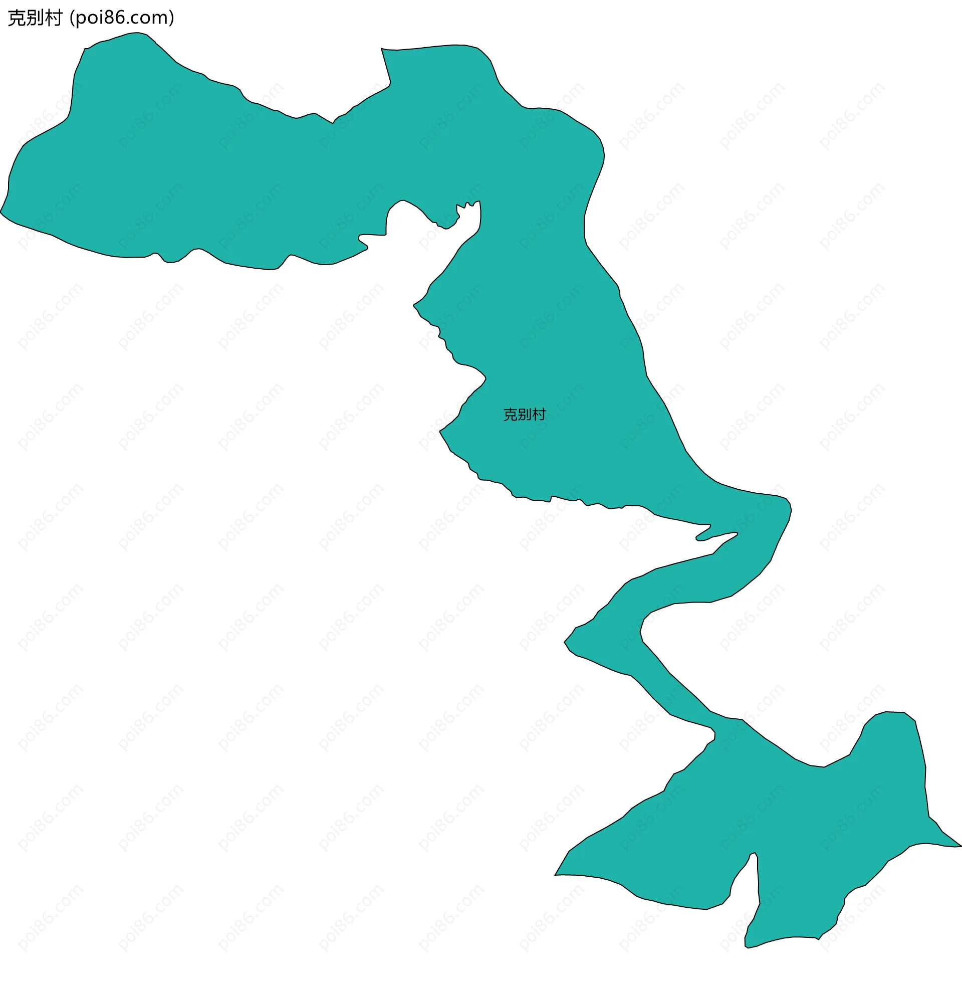 克别村边界地图