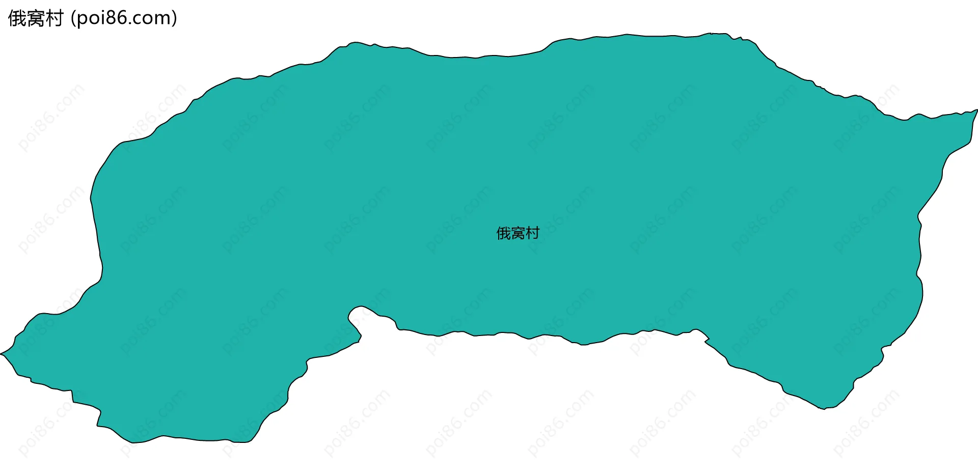 俄窝村边界地图