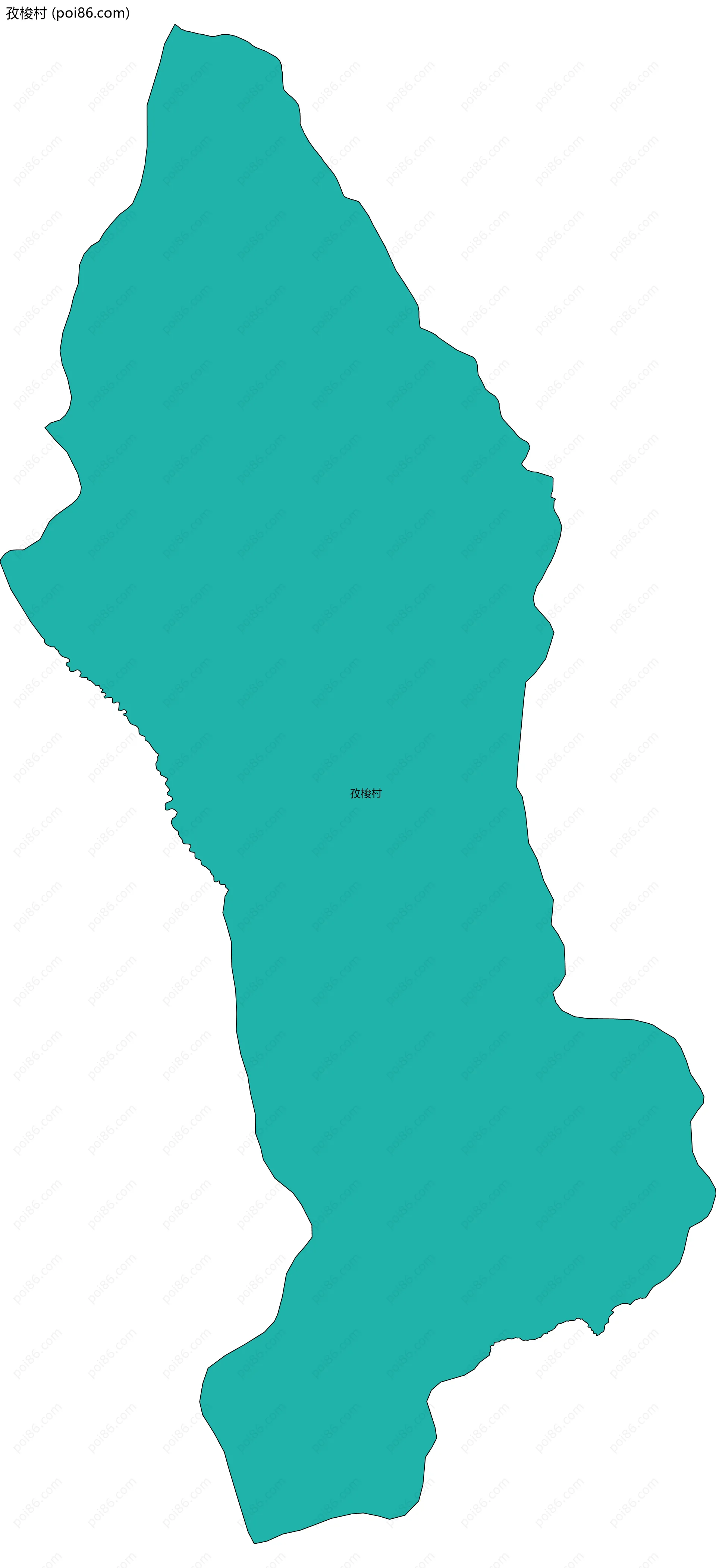 孜梭村边界地图
