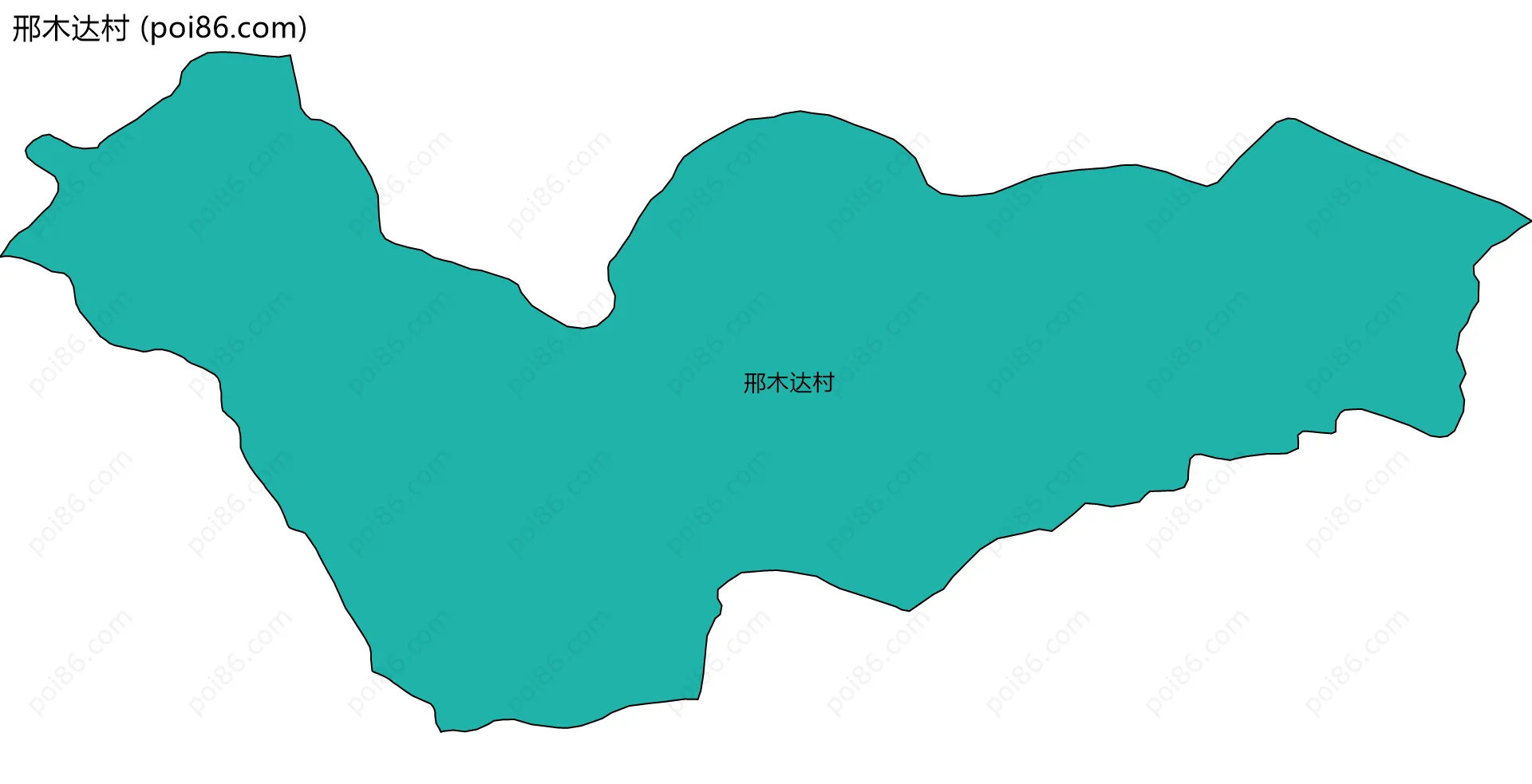 邢木达村边界地图
