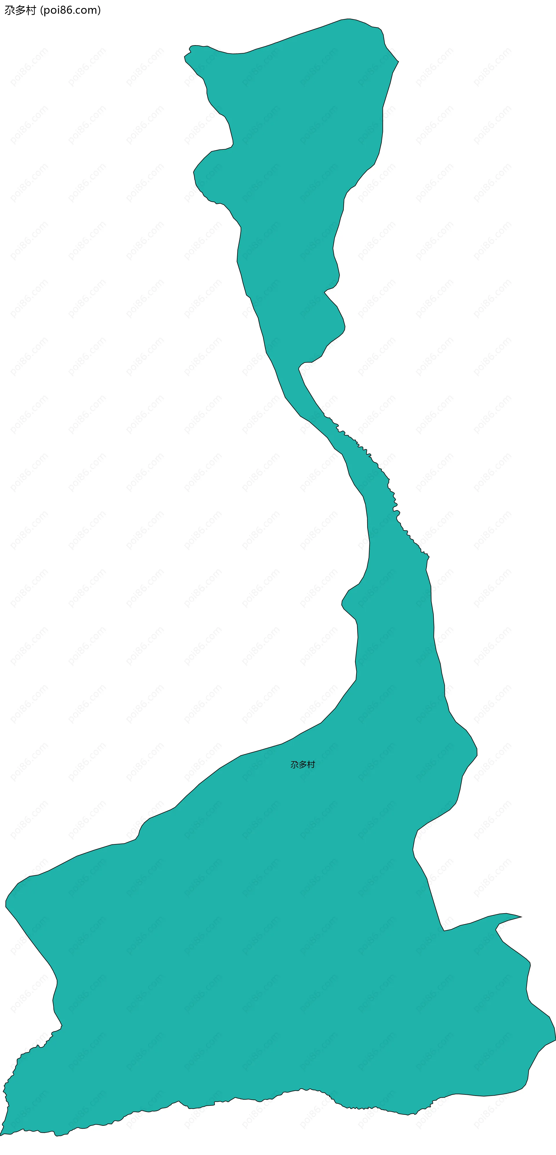 尕多村边界地图