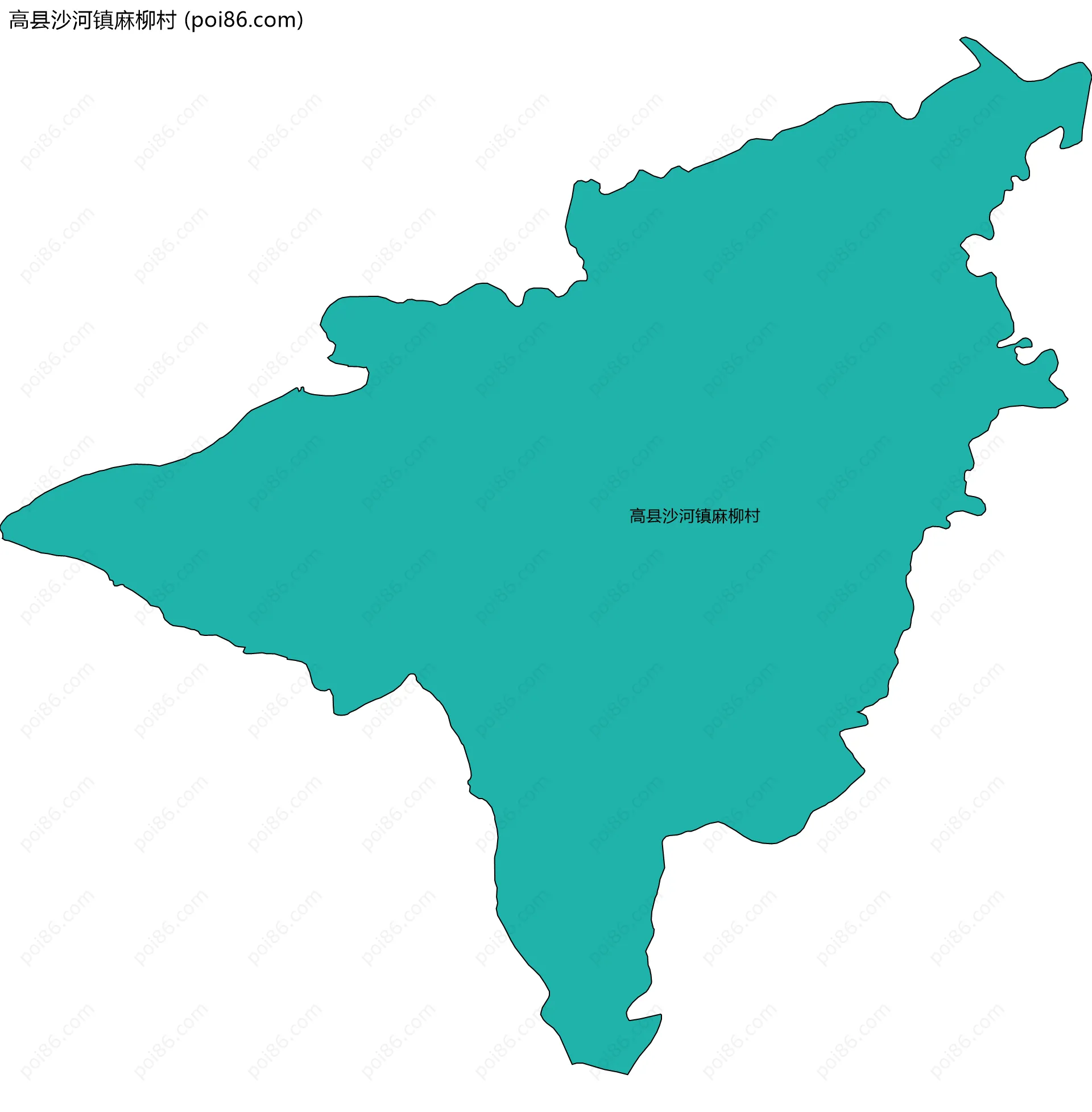 高县沙河镇麻柳村边界地图