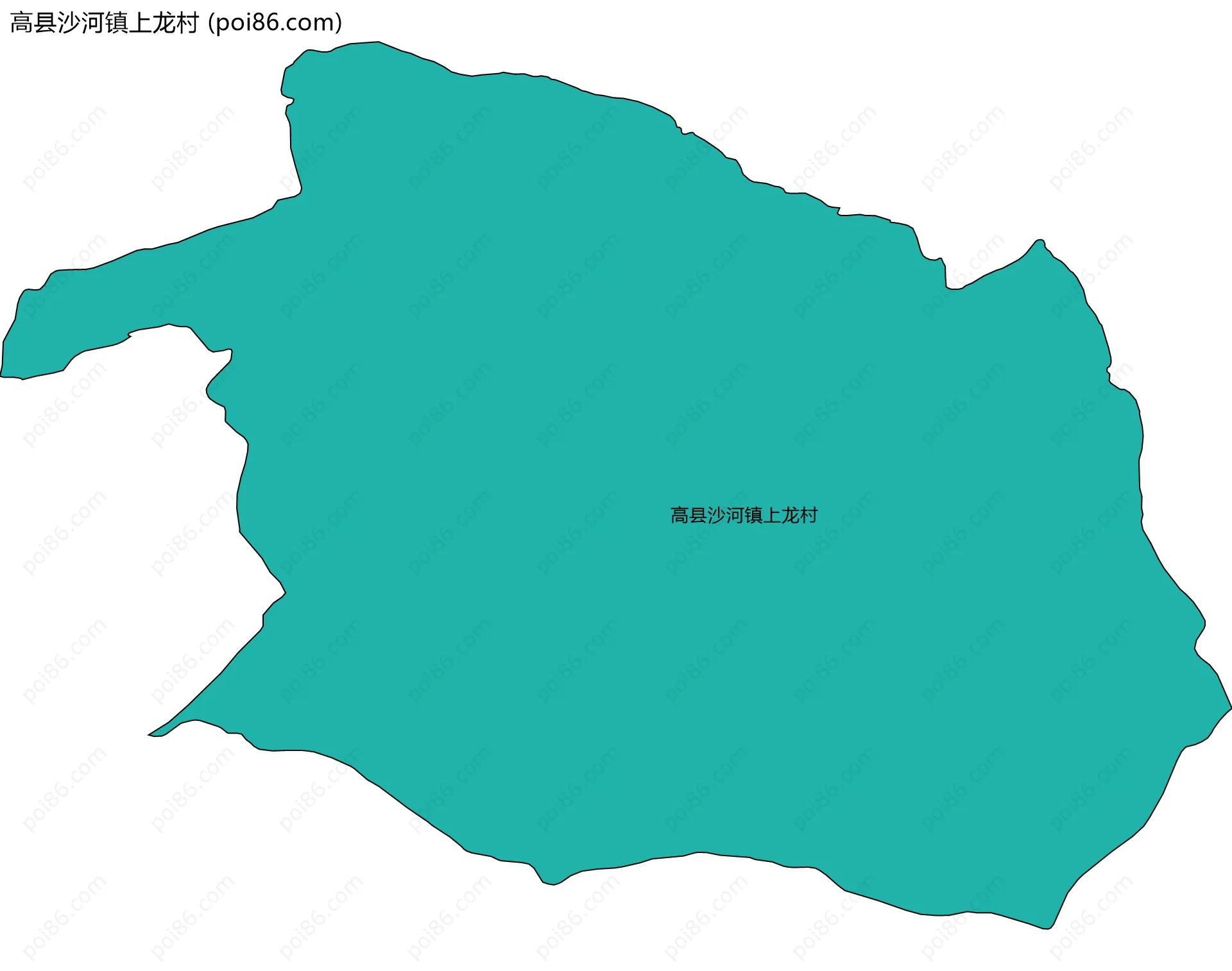 高县沙河镇上龙村边界地图