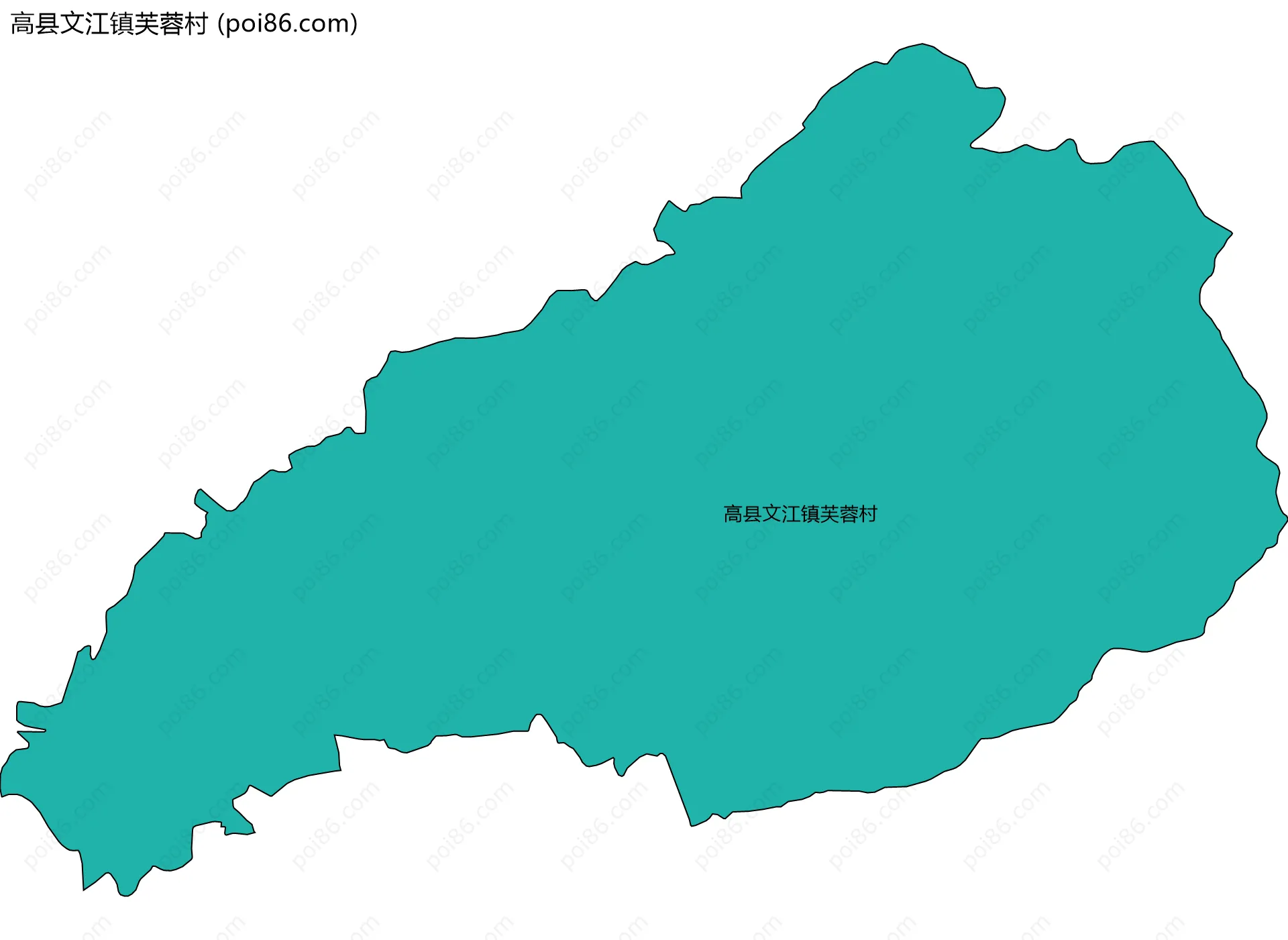 高县文江镇芙蓉村边界地图