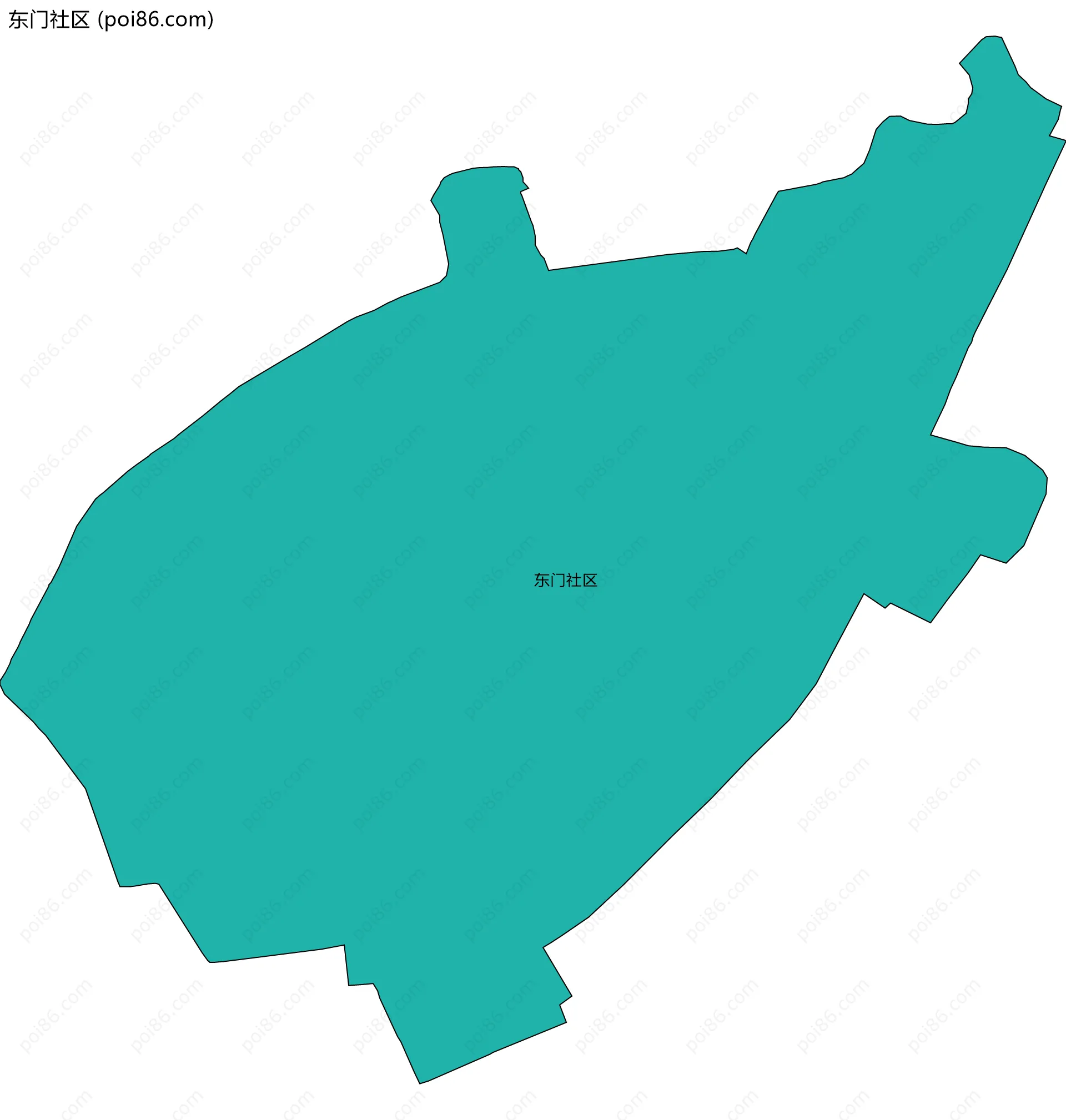 东门社区边界地图