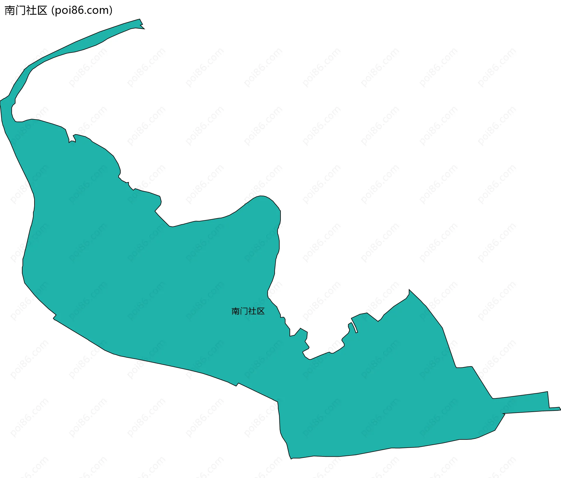 南门社区边界地图