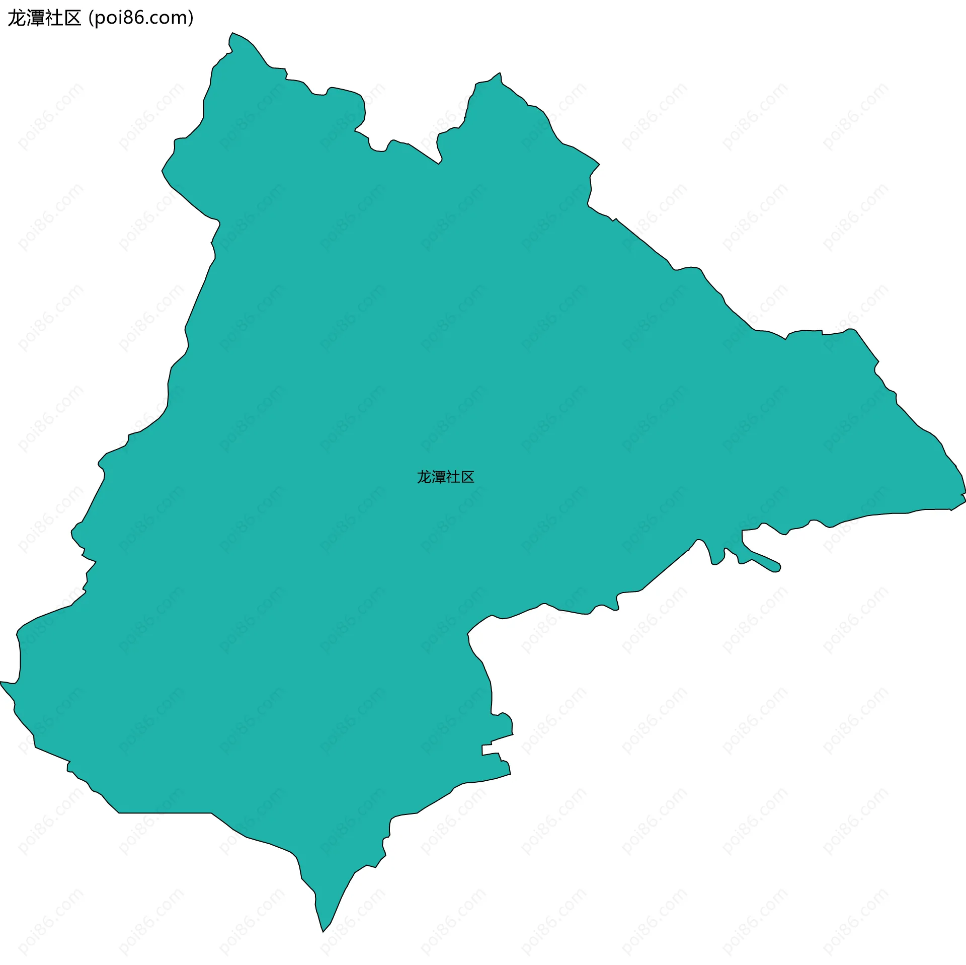 龙潭社区边界地图