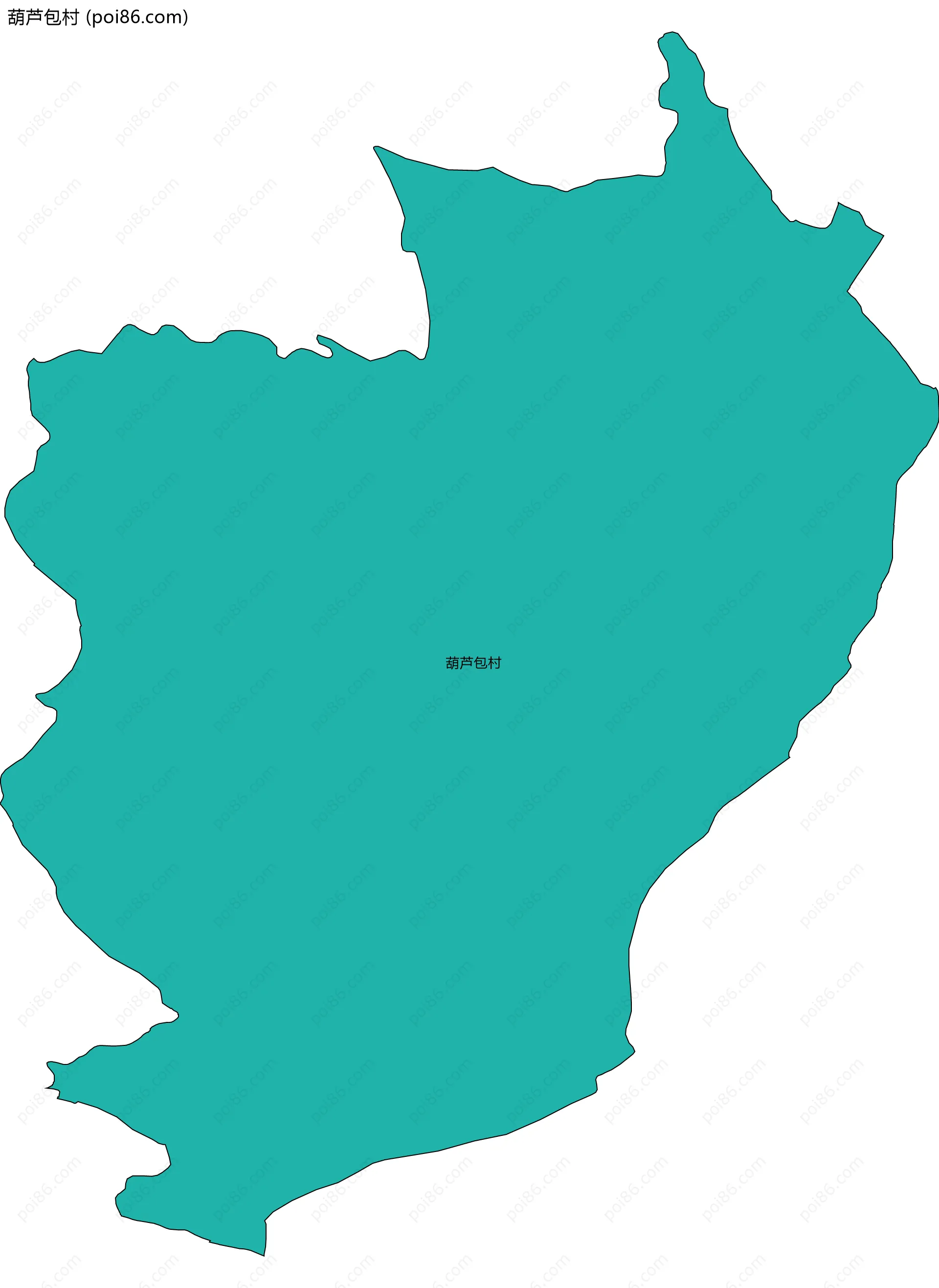 葫芦包村边界地图