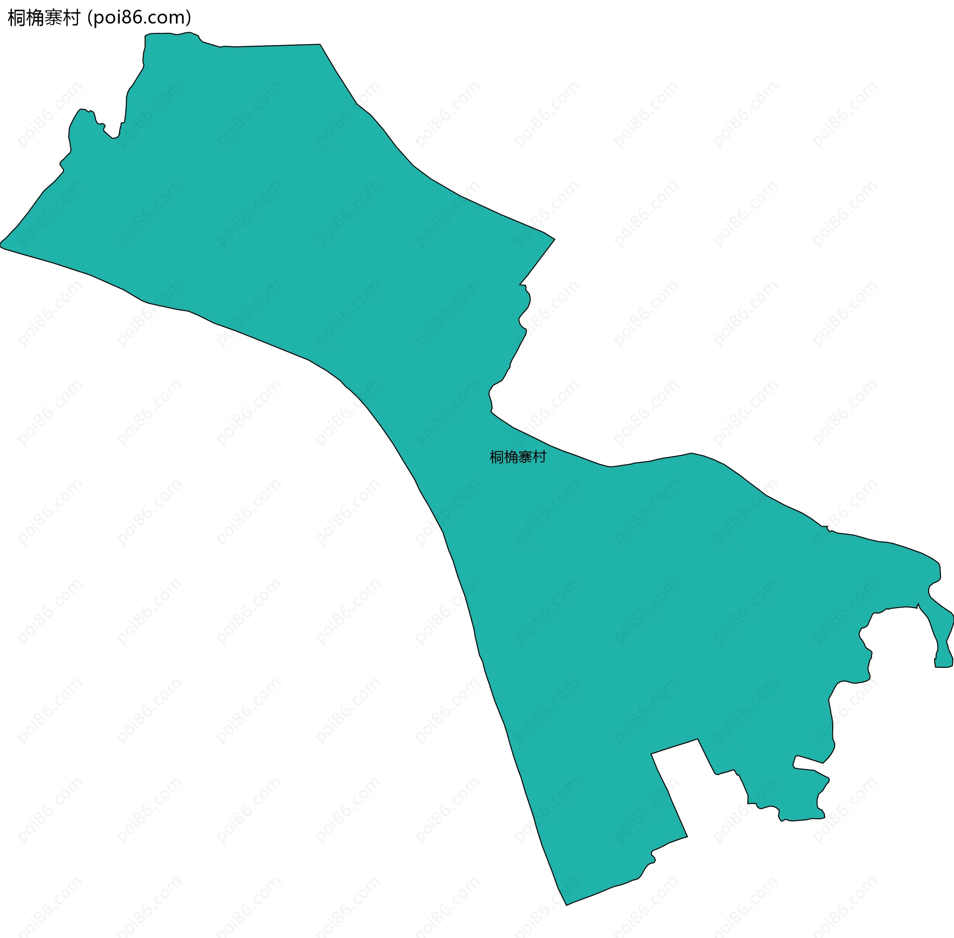 桐桷寨村边界地图