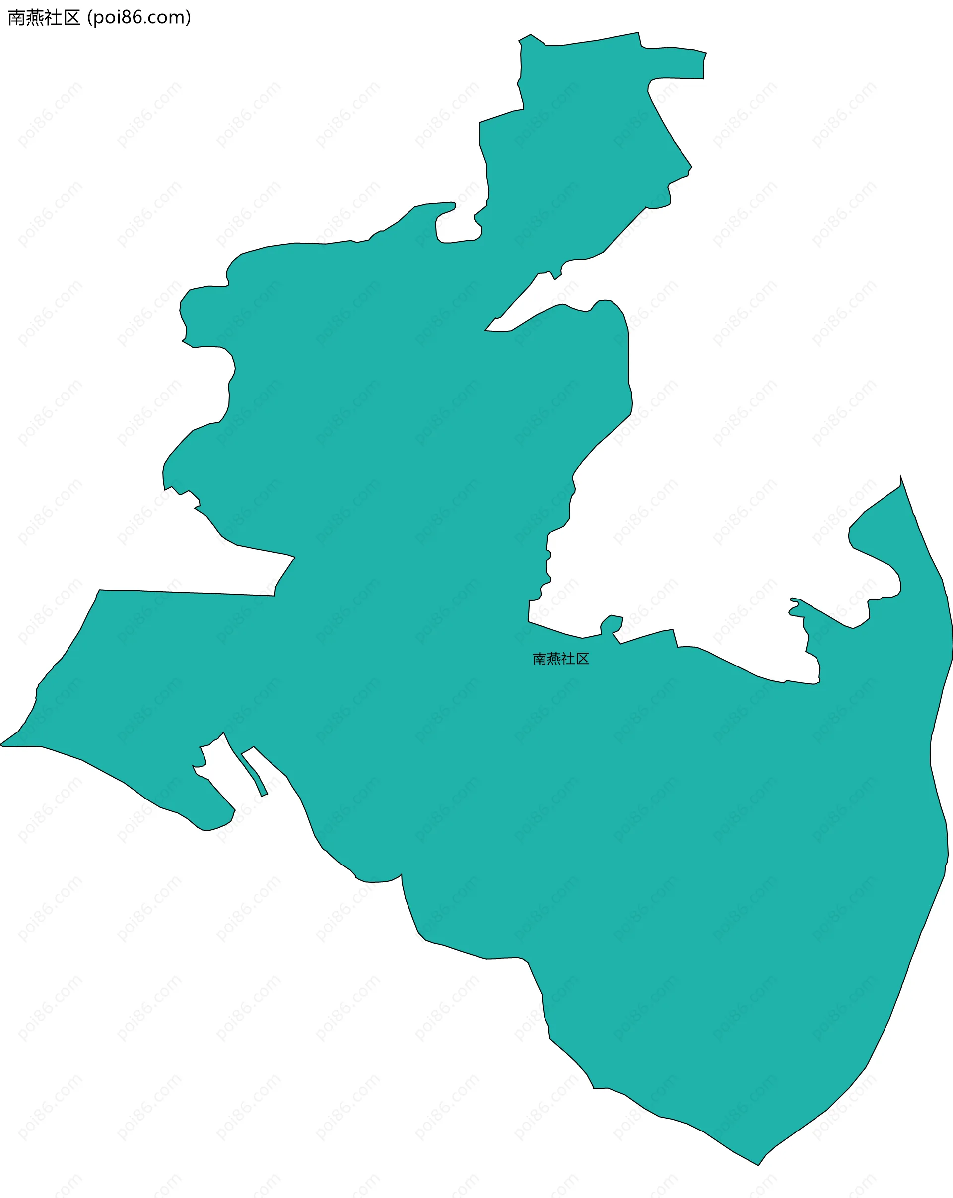 南燕社区边界地图