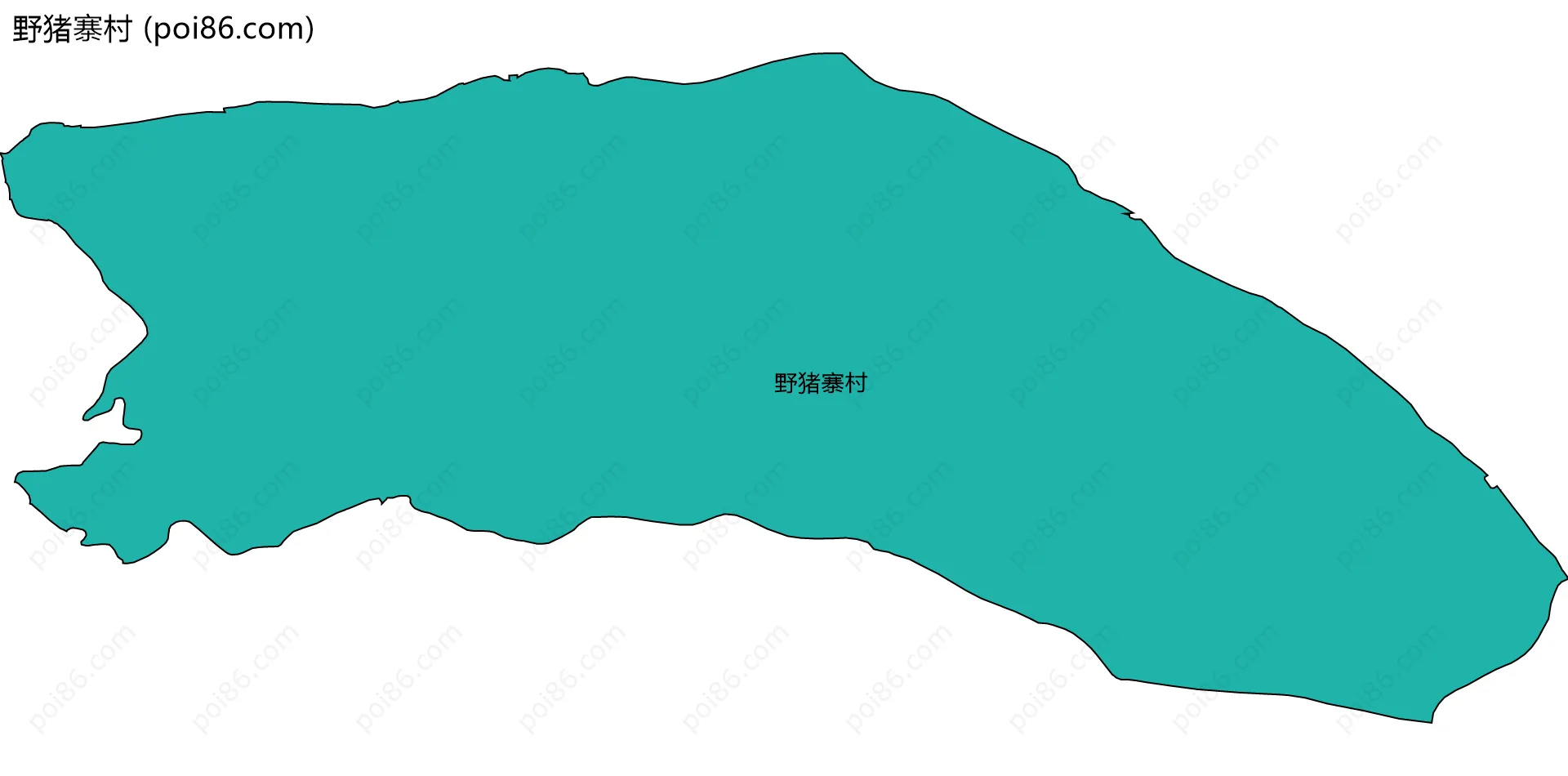 野猪寨村边界地图