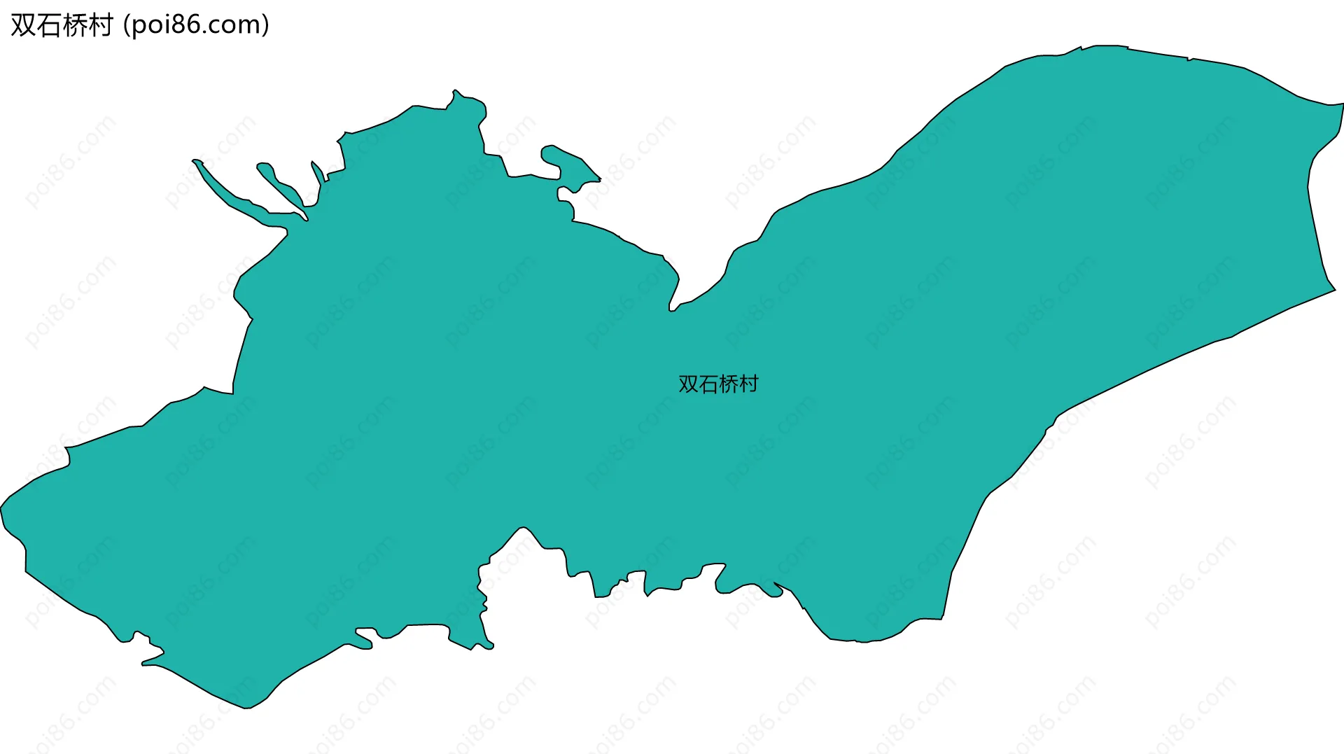 双石桥村边界地图