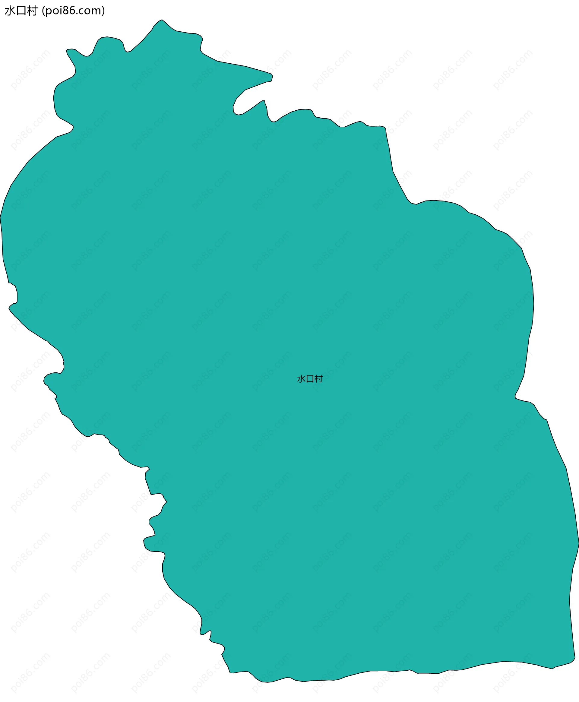 水口村边界地图