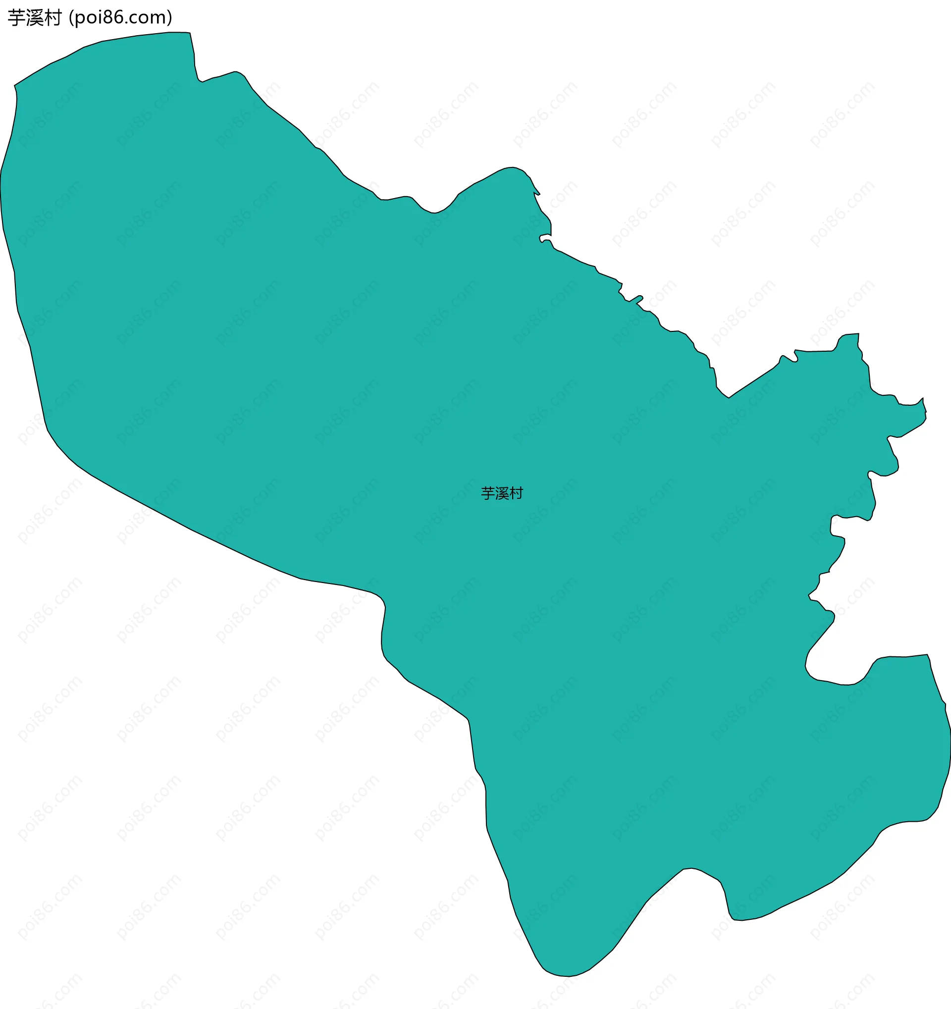 芋溪村边界地图