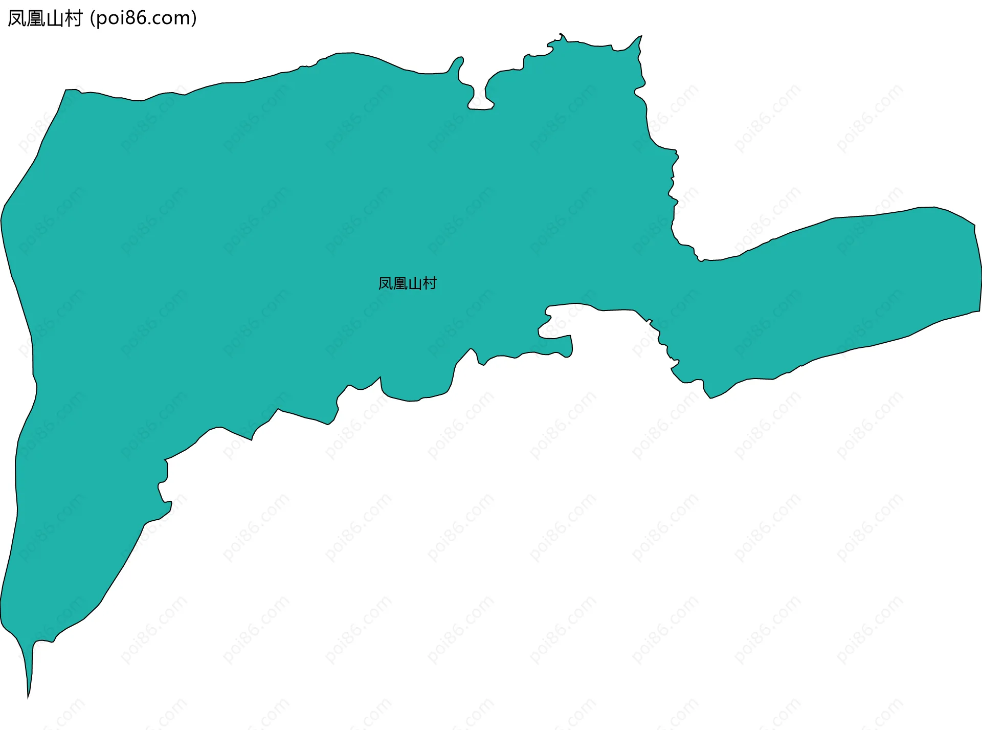 凤凰山村边界地图