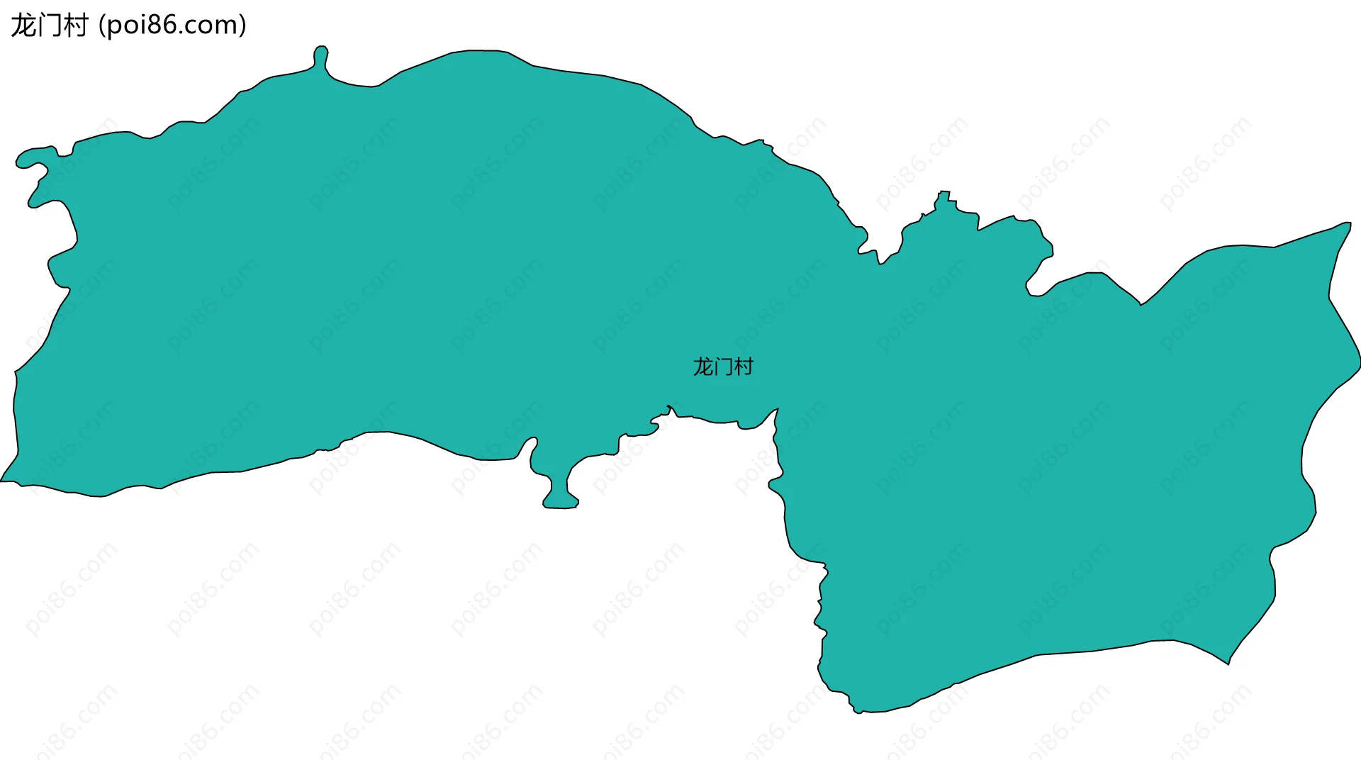 龙门村边界地图