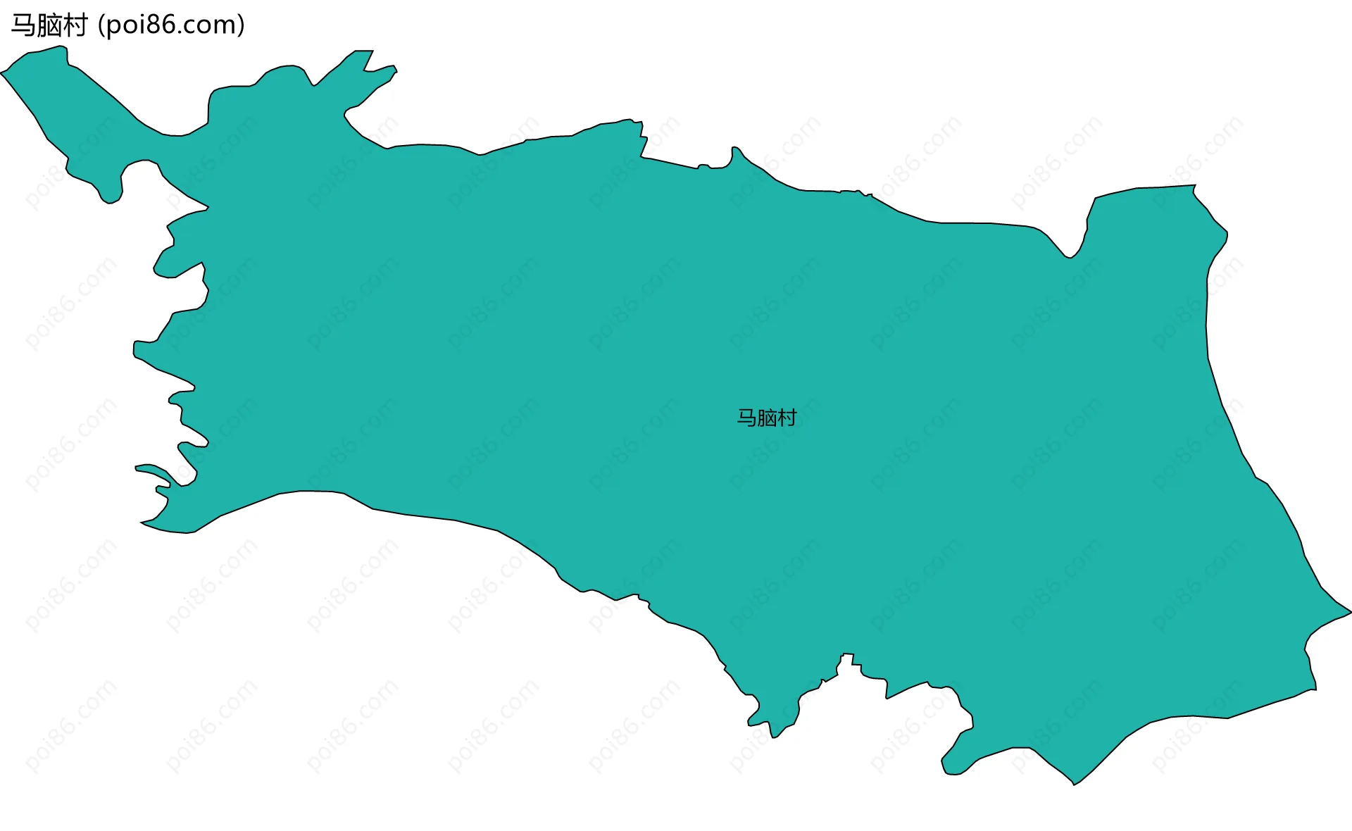 马脑村边界地图