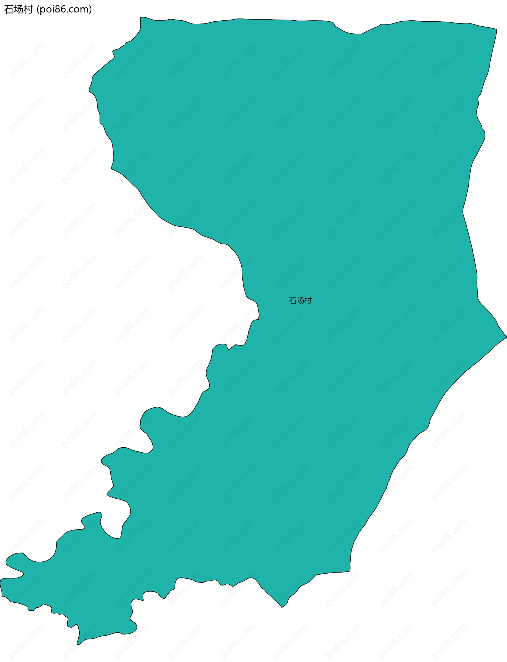 石场村边界地图