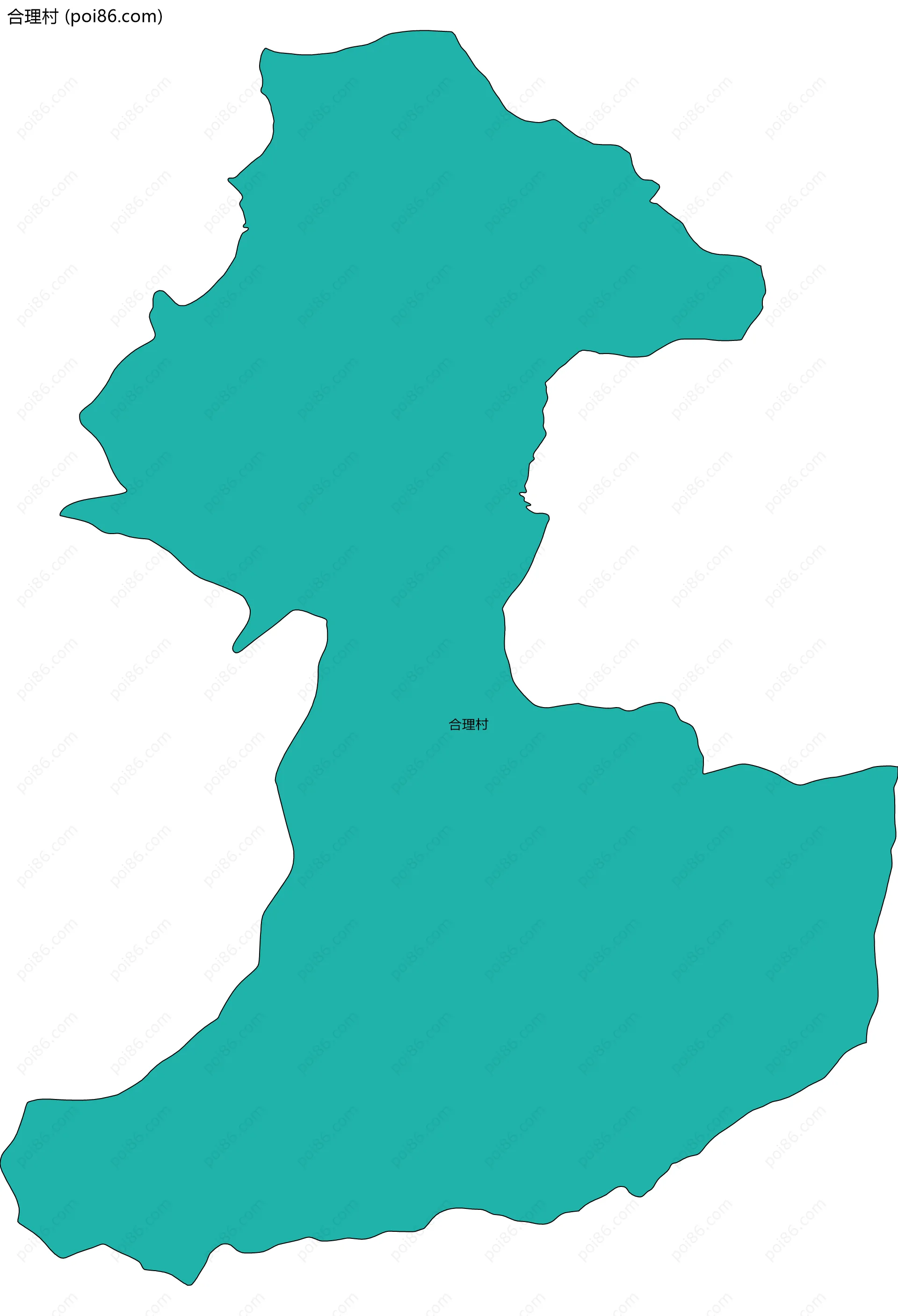 合理村边界地图