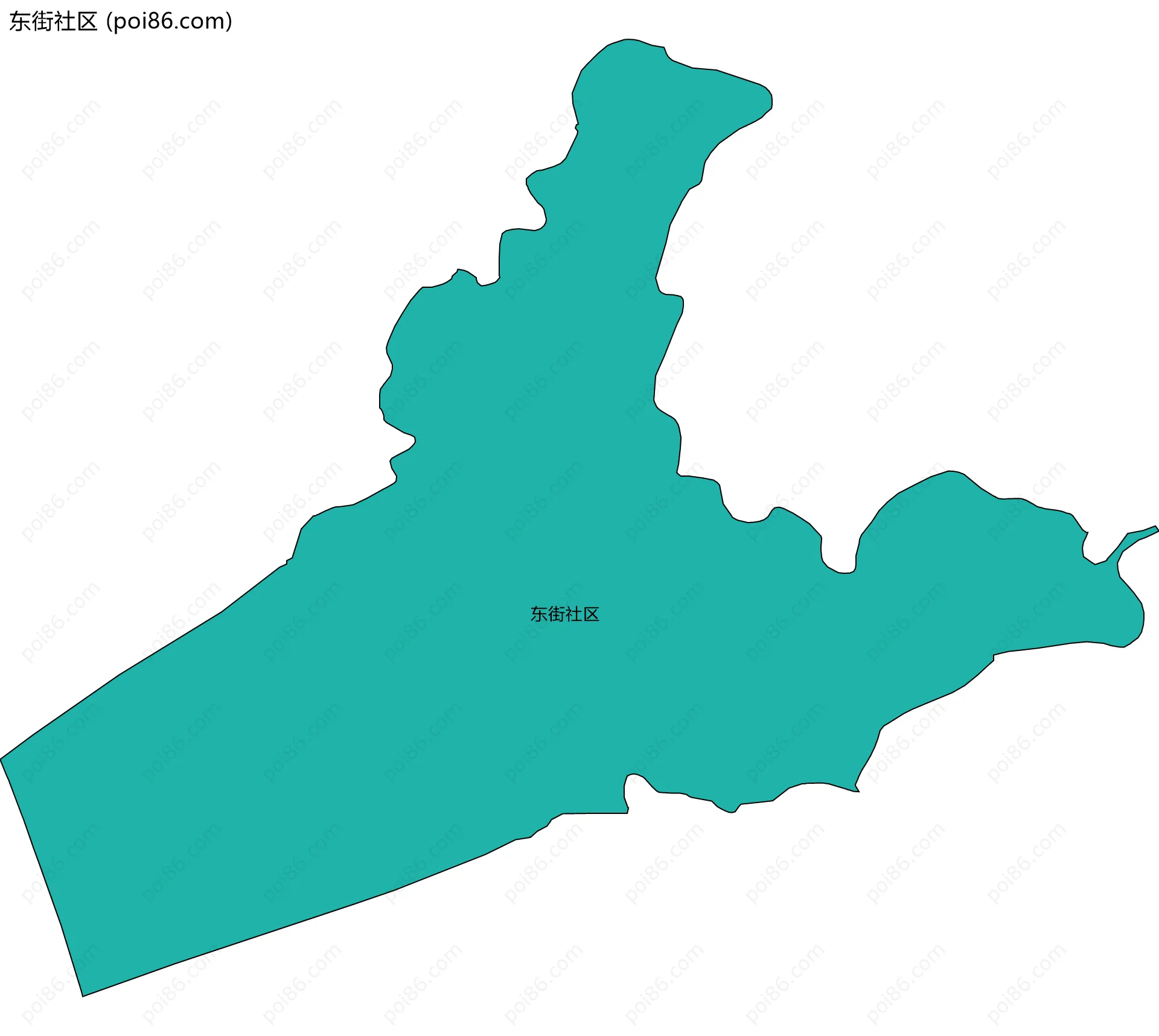 东街社区边界地图