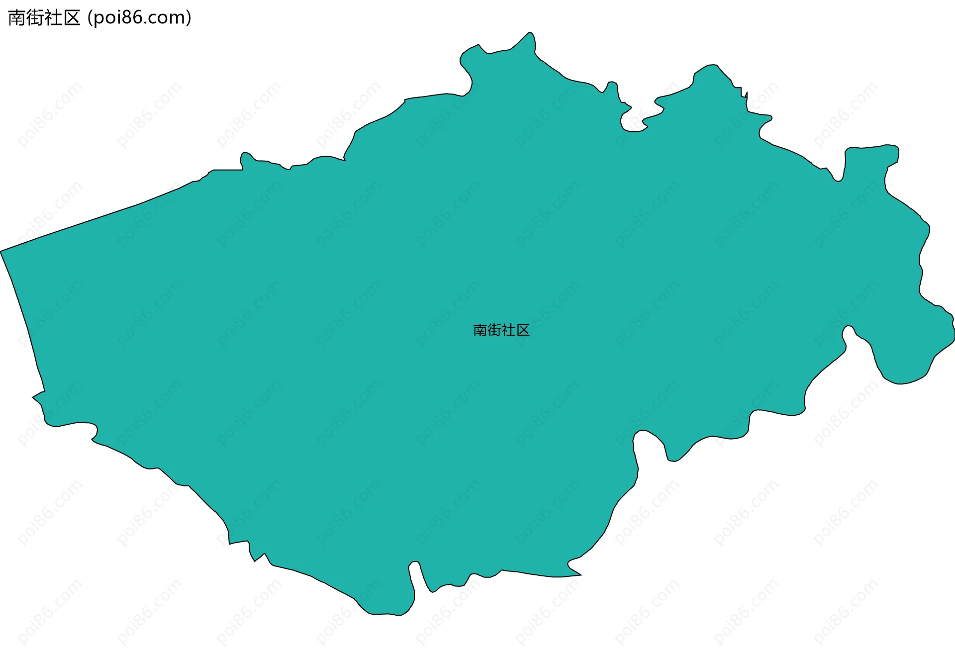 南街社区边界地图