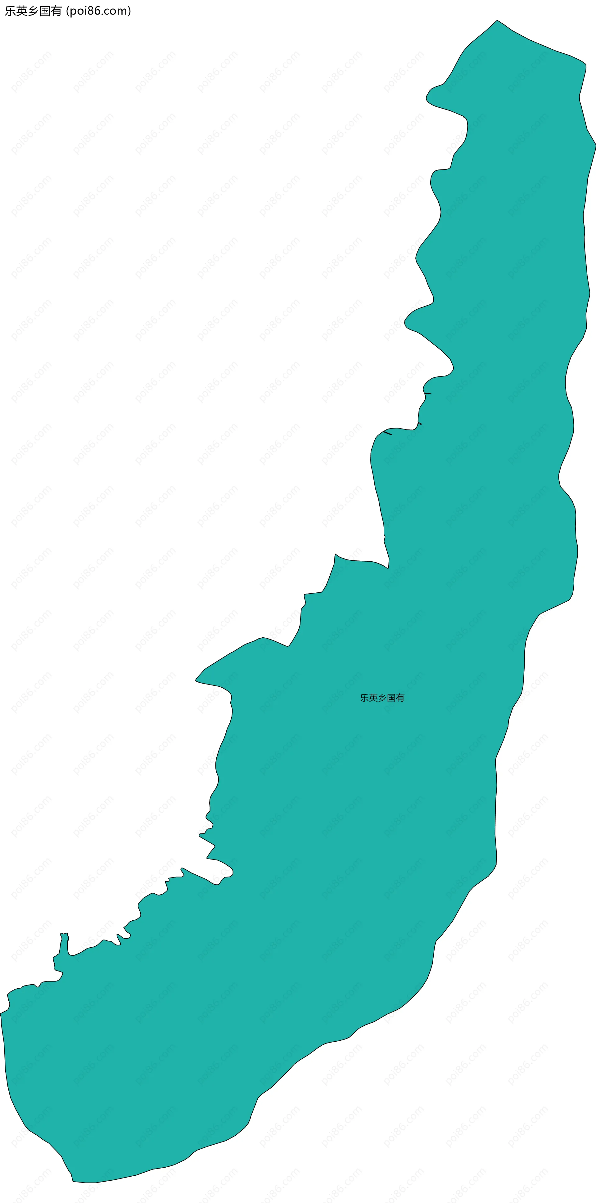 乐英乡国有边界地图