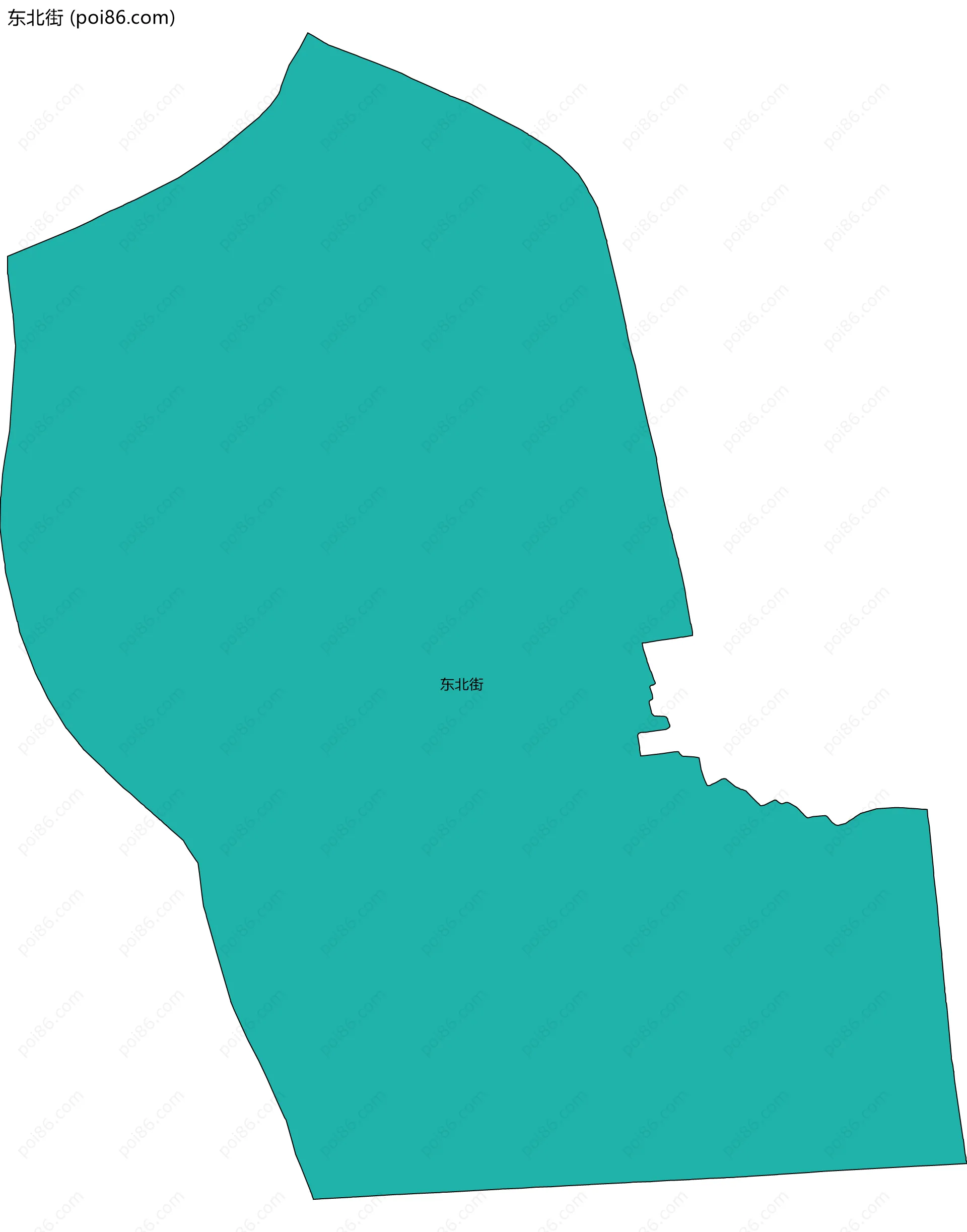 东北街边界地图