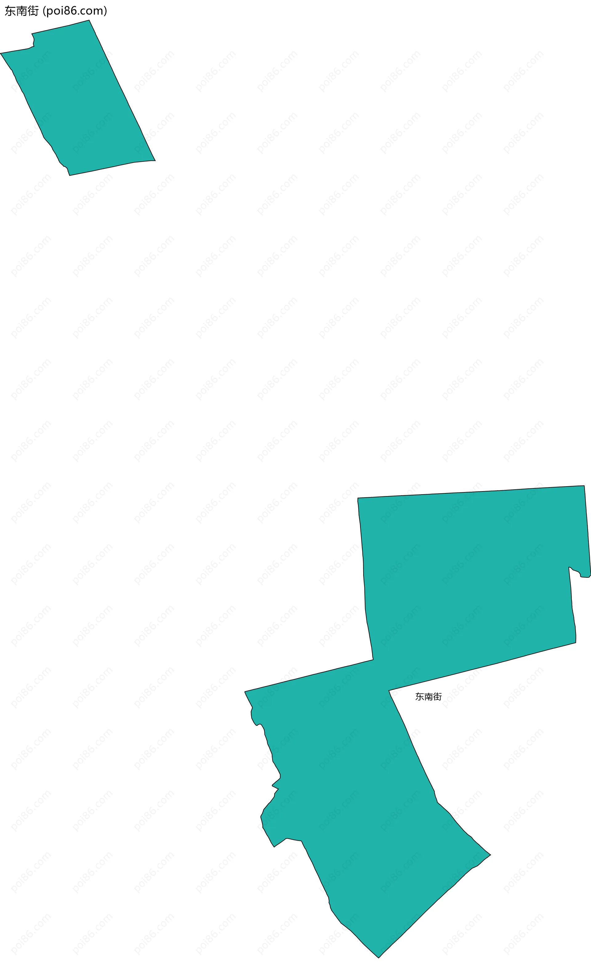 东南街边界地图