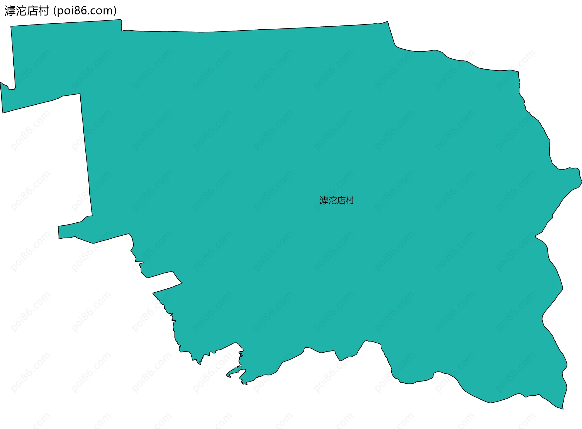 滹沱店村边界地图