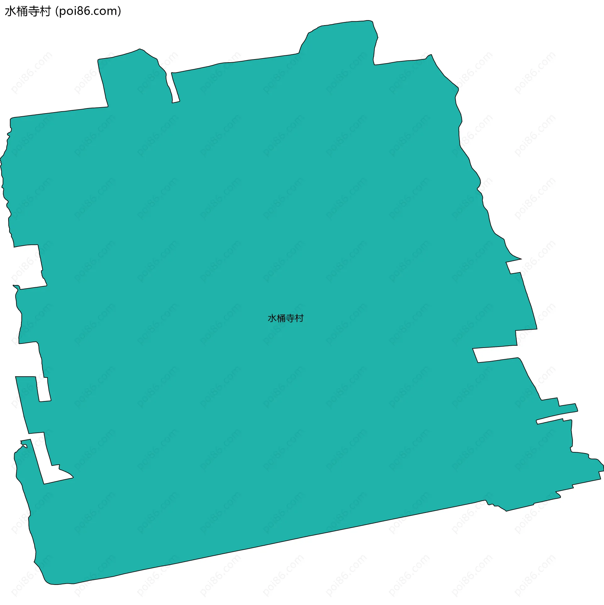 水桶寺村边界地图