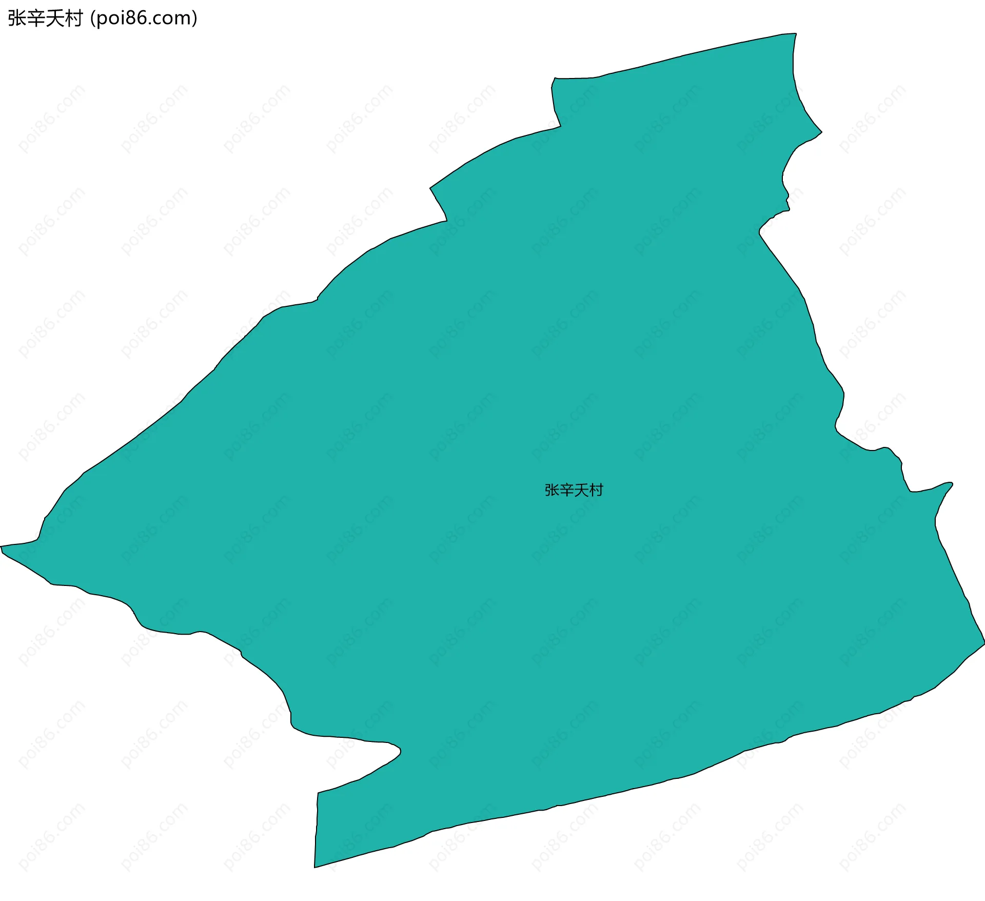 张辛夭村边界地图